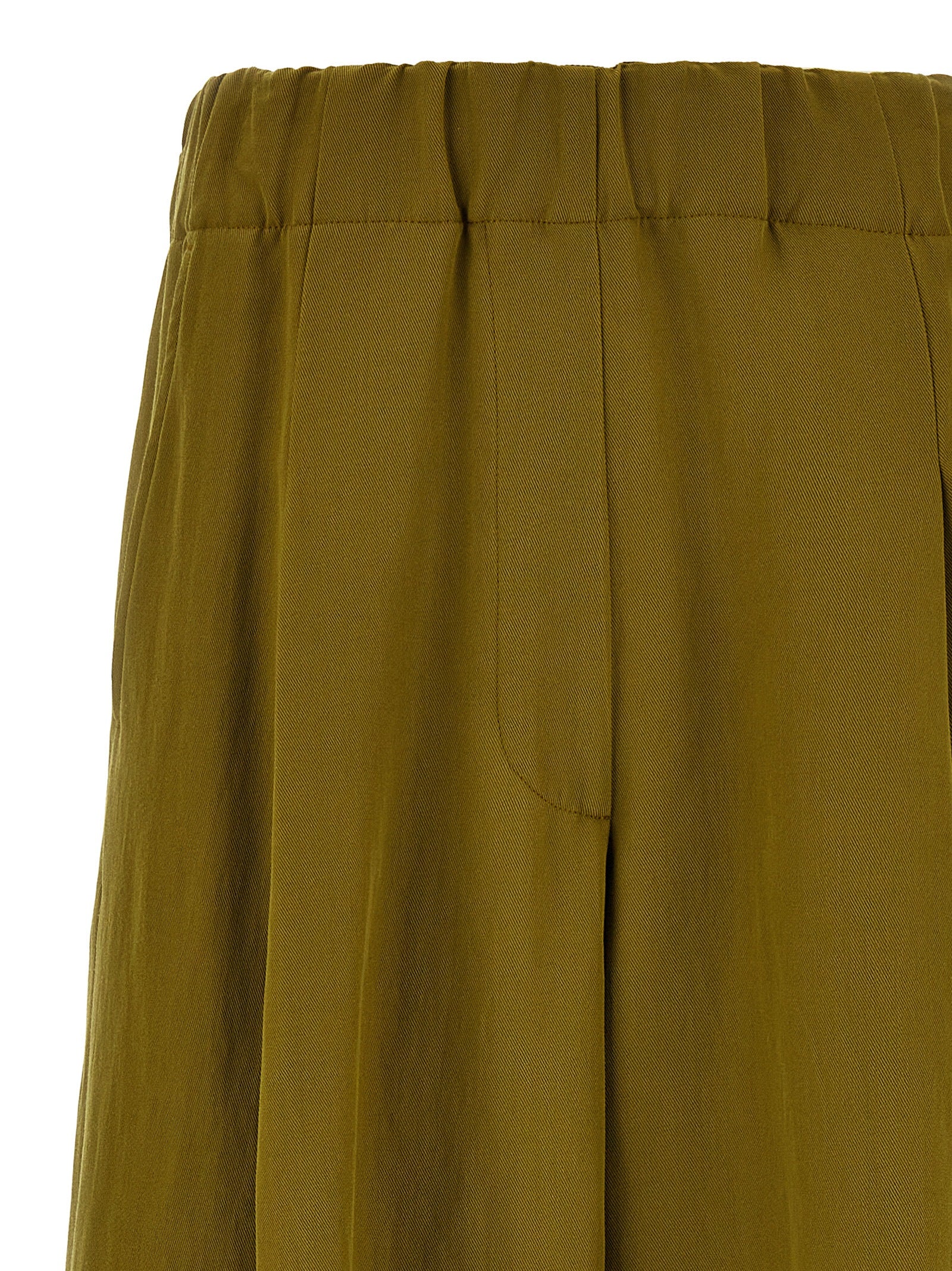 Dries Van Noten Bicolor Wool Casual Women's Pants