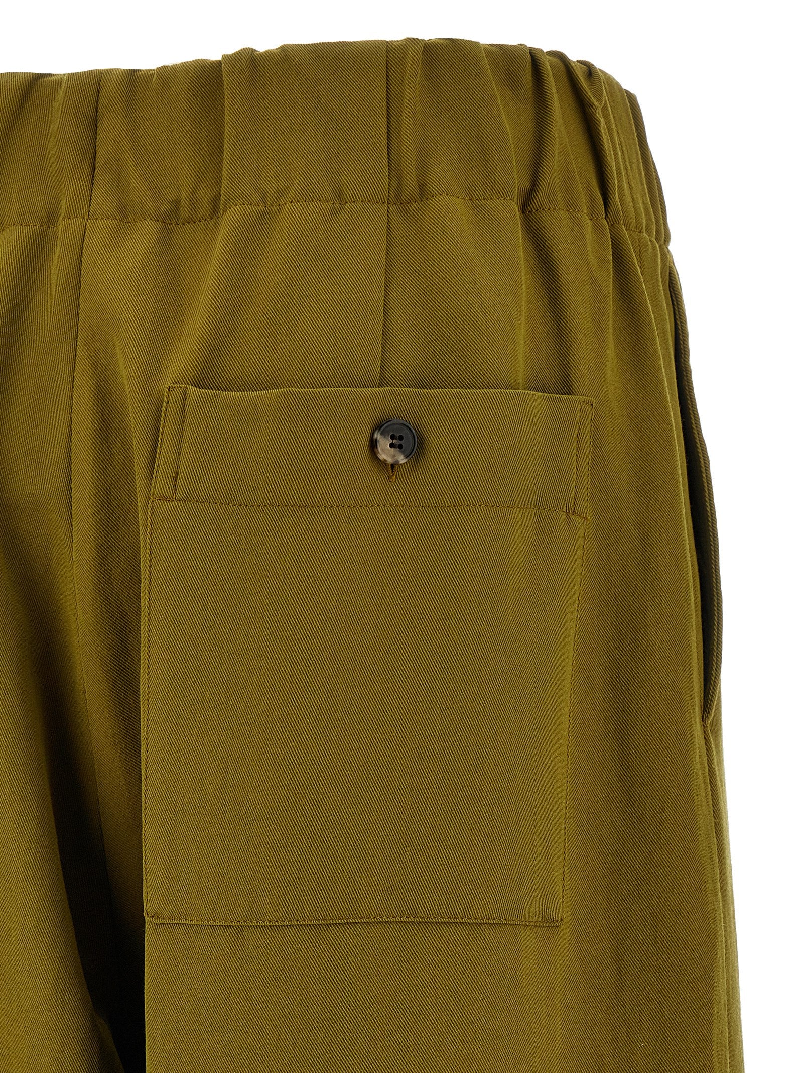 Dries Van Noten Bicolor Wool Casual Women's Pants