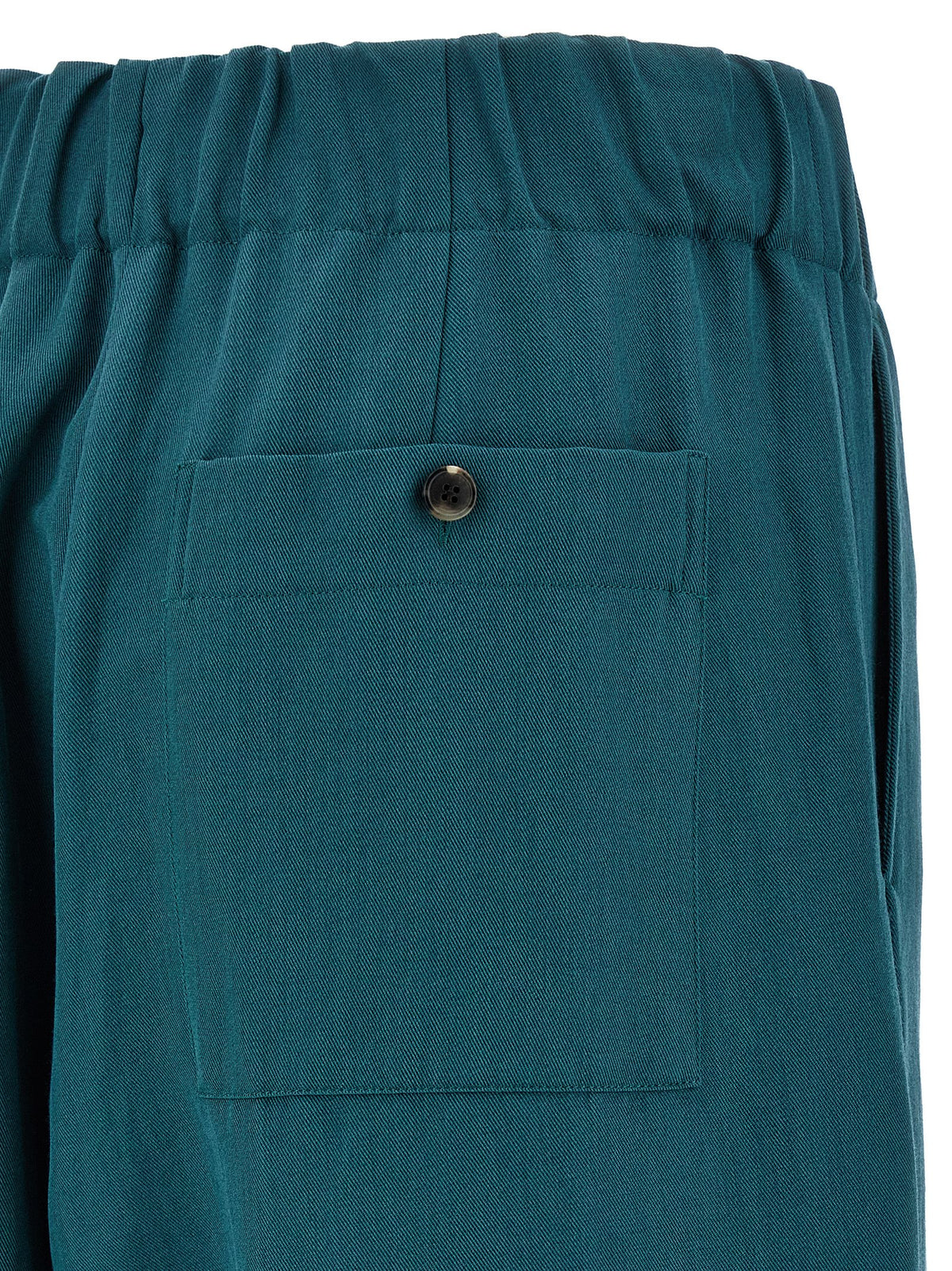 Dries Van Noten Bicolor Wool Casual Women's Pants