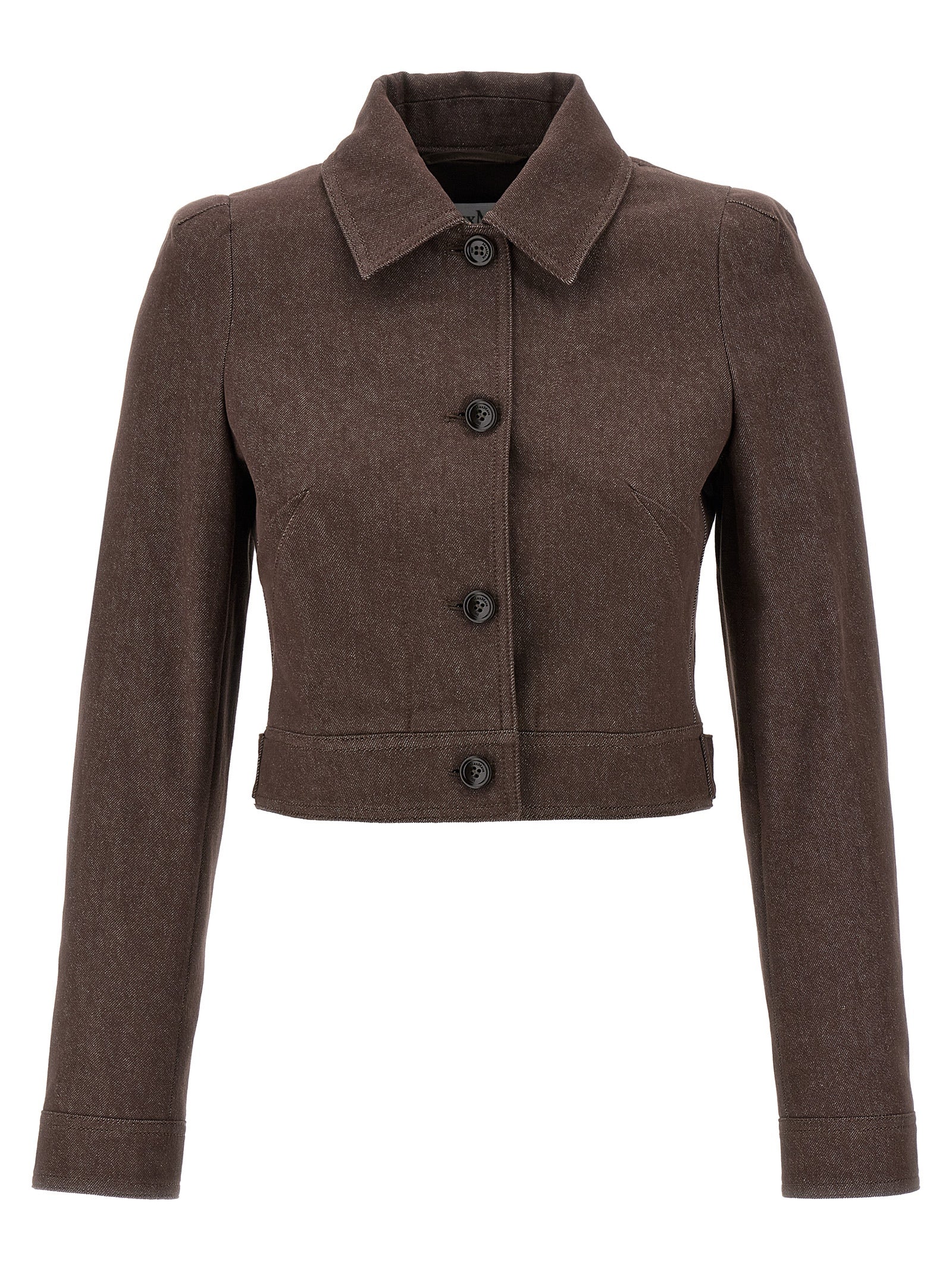 Max Mara Brown Cotton Women's Blazer