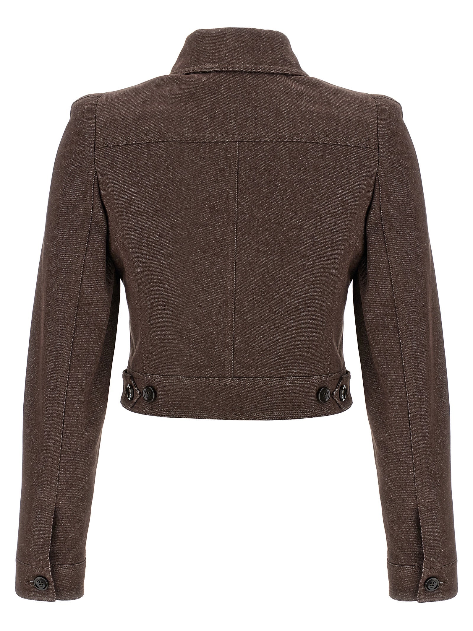 Max Mara Brown Cotton Women's Blazer