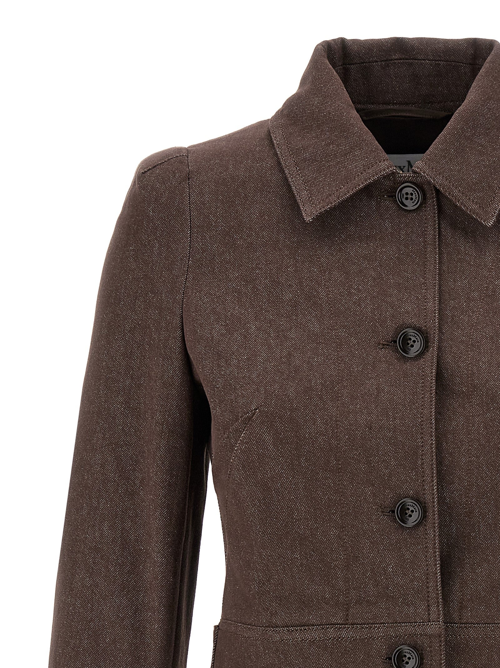 Max Mara Brown Cotton Women's Blazer
