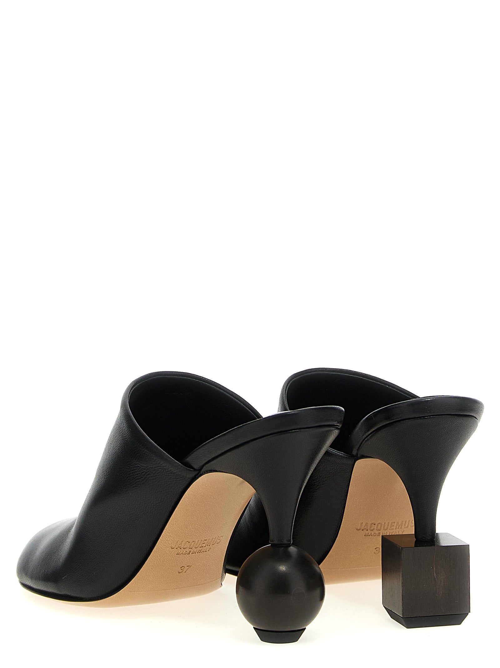 Jacquemus Black Lamb Leather High Heel Women's Pumps