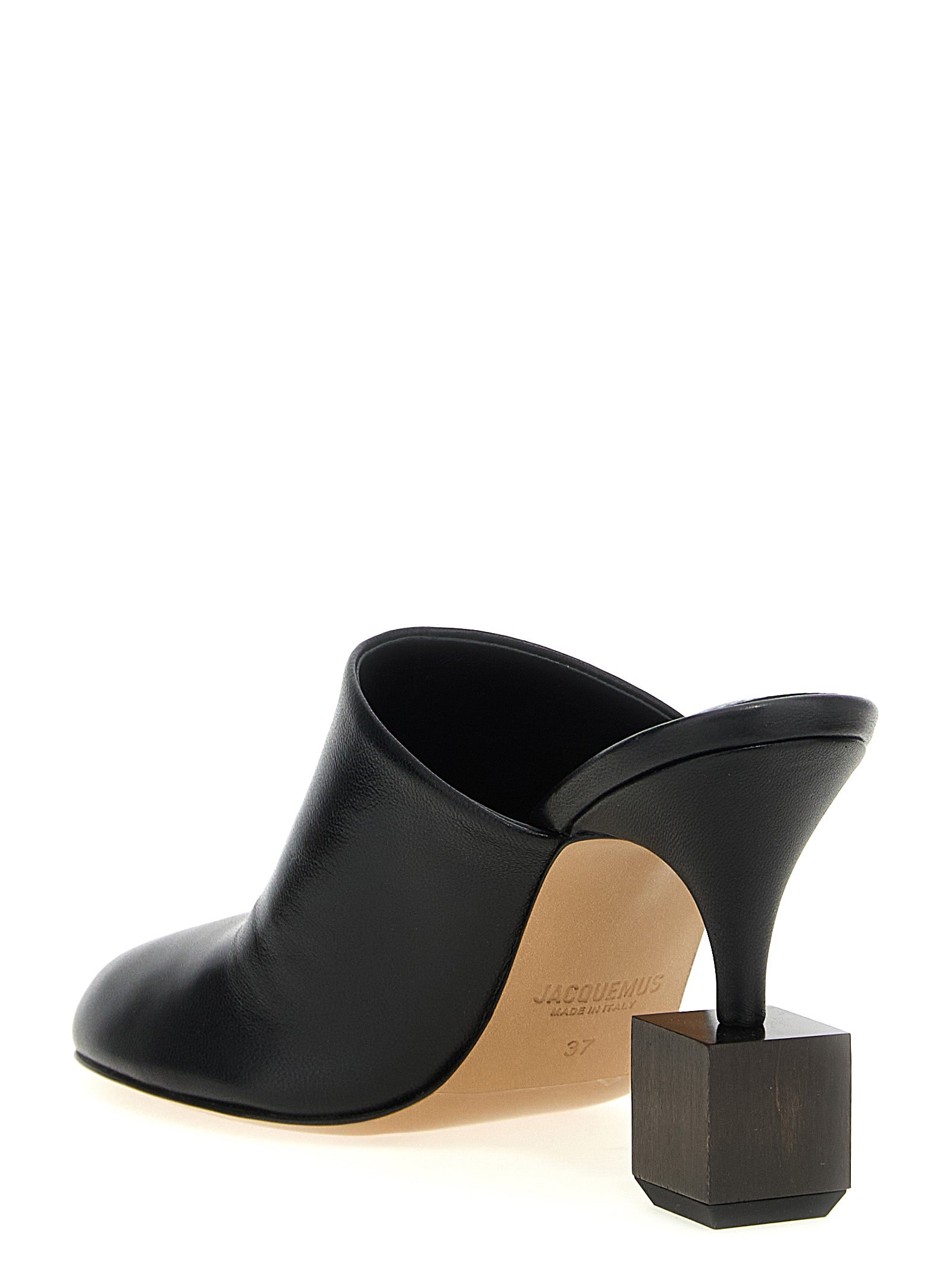 Jacquemus Black Lamb Leather High Heel Women's Pumps