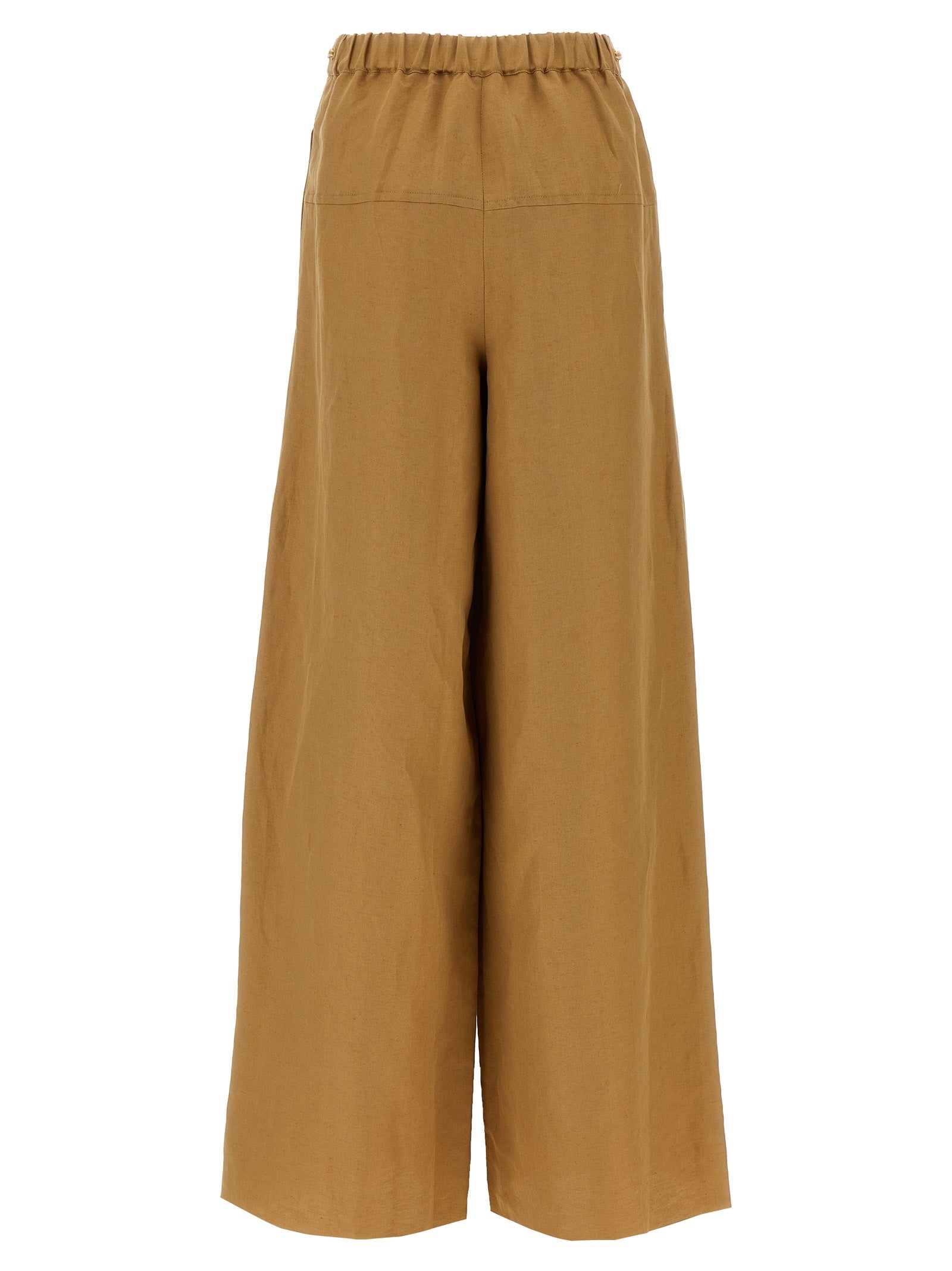 Max Mara Brown Flax Casual Women's Pants