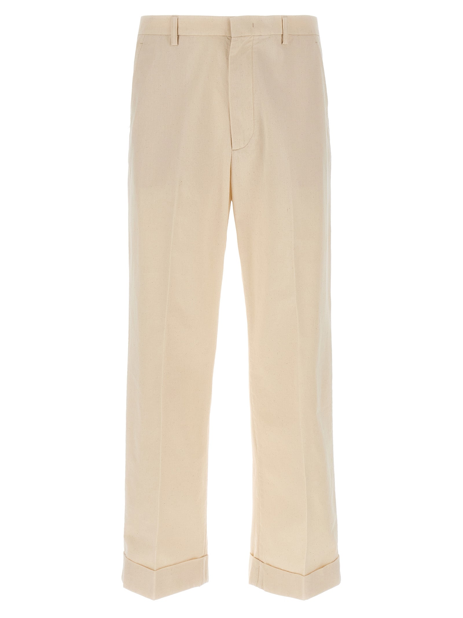 Valentino Garavani Beige Cotton Casual Men's Pants