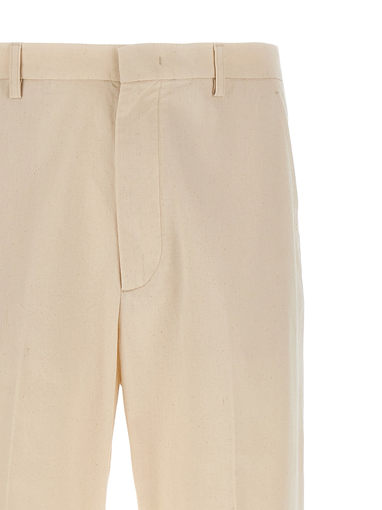 Valentino Garavani Beige Cotton Casual Men's Pants