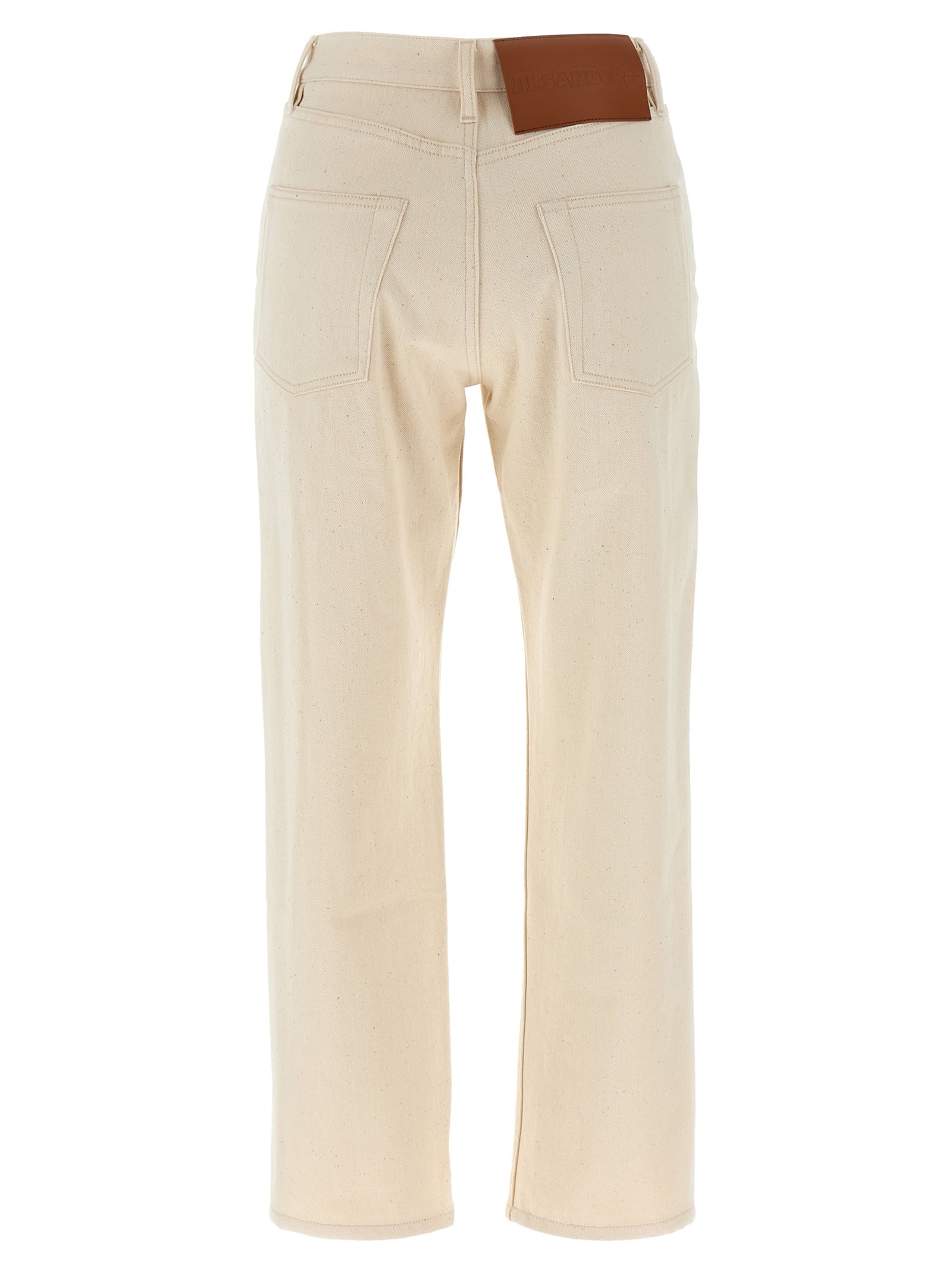 Jil Sander Beige Cotton Jeans Women's Denim