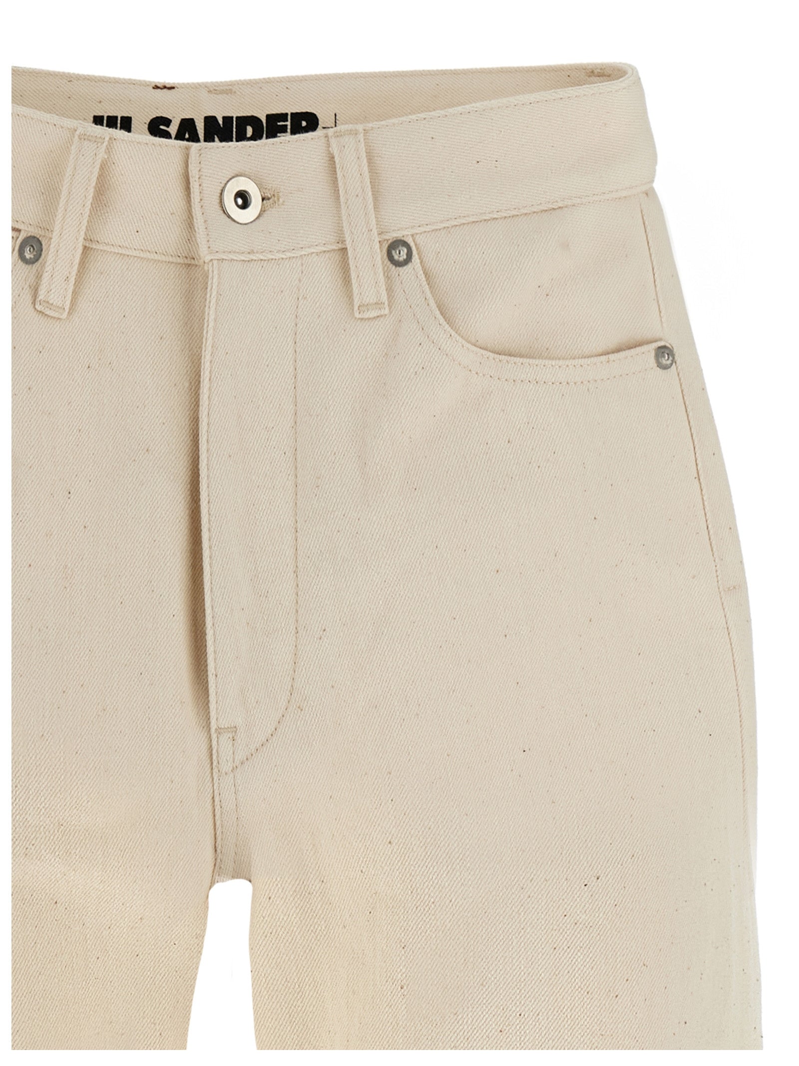 Jil Sander Beige Cotton Jeans Women's Denim