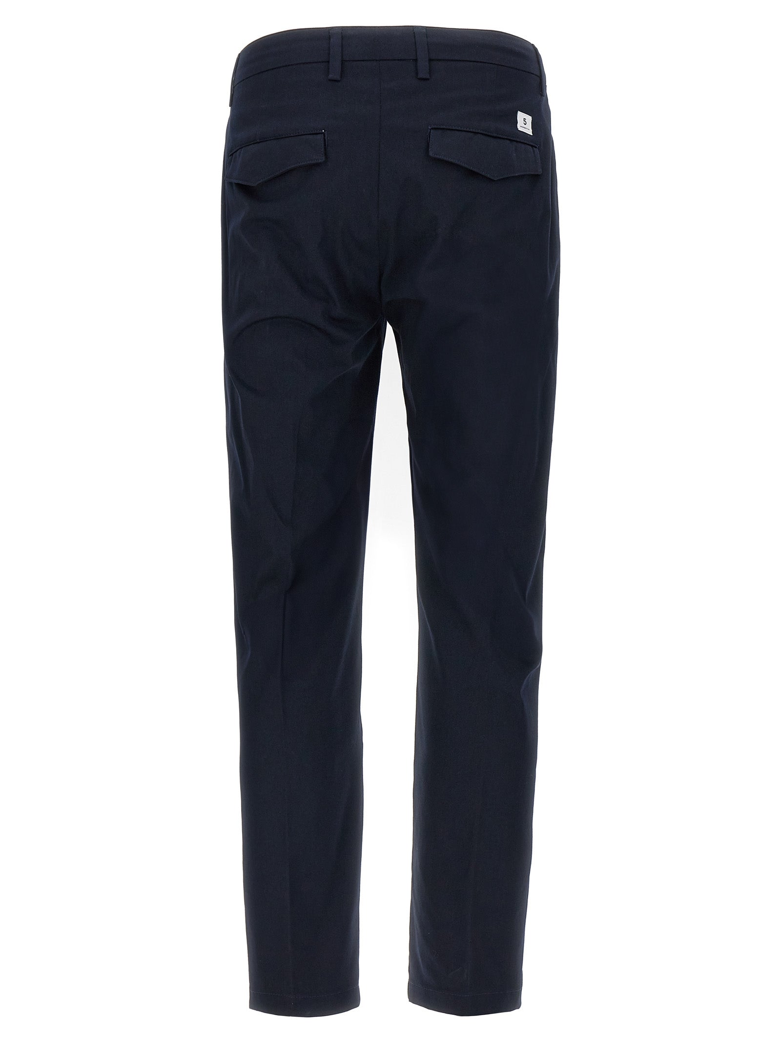 Department 5 Blue Cotton Cropped Men's Pants