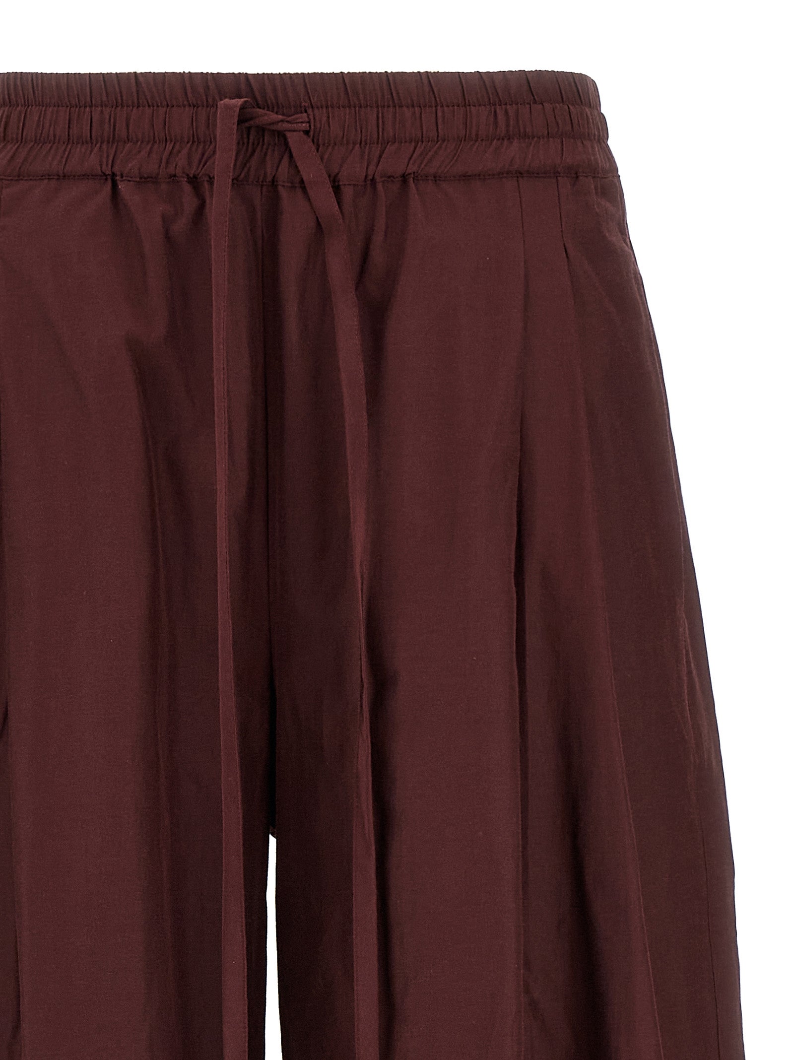The Andamane Bordeaux Polyester Casual Women's Pants