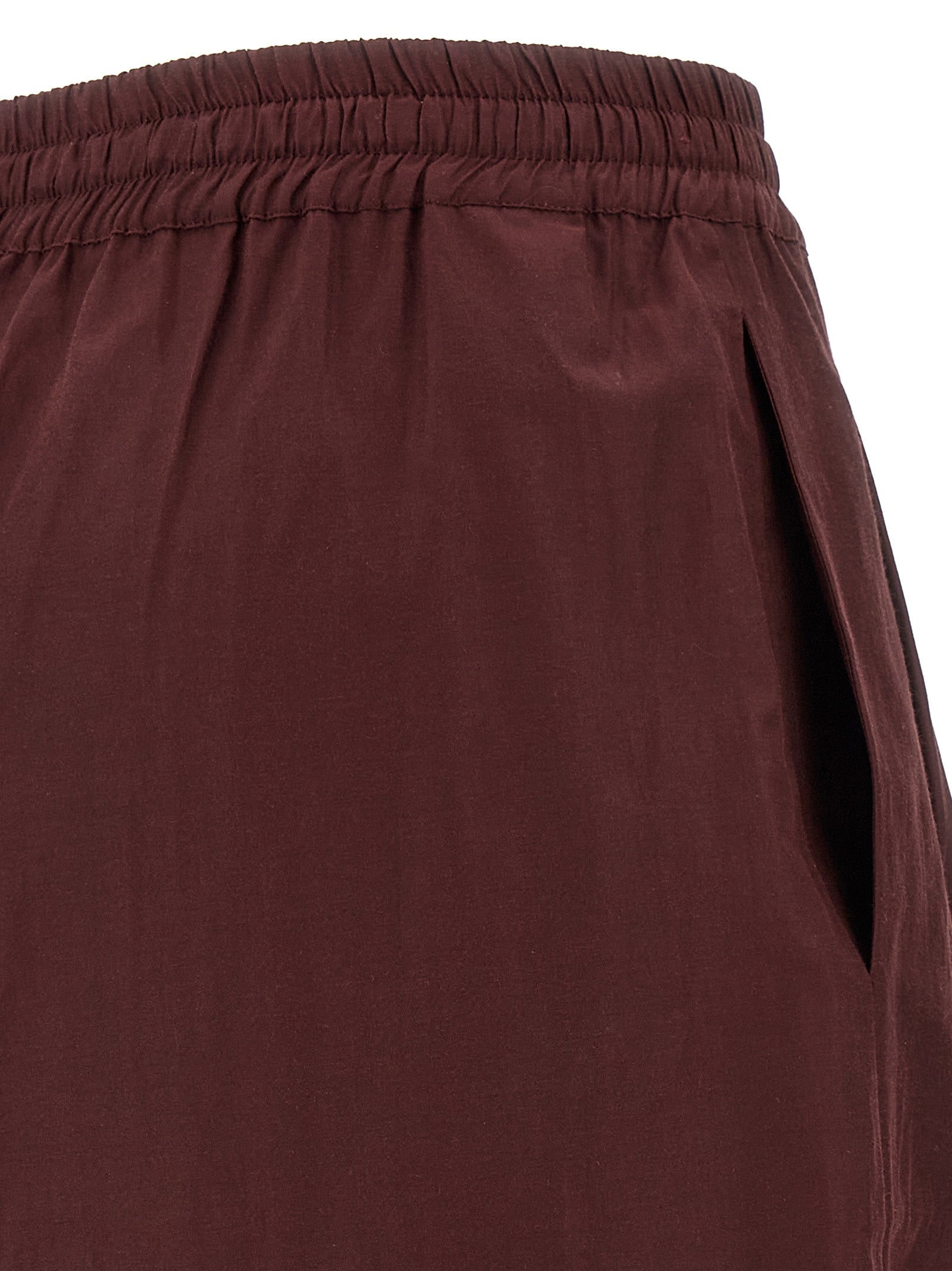 The Andamane Bordeaux Polyester Casual Women's Pants