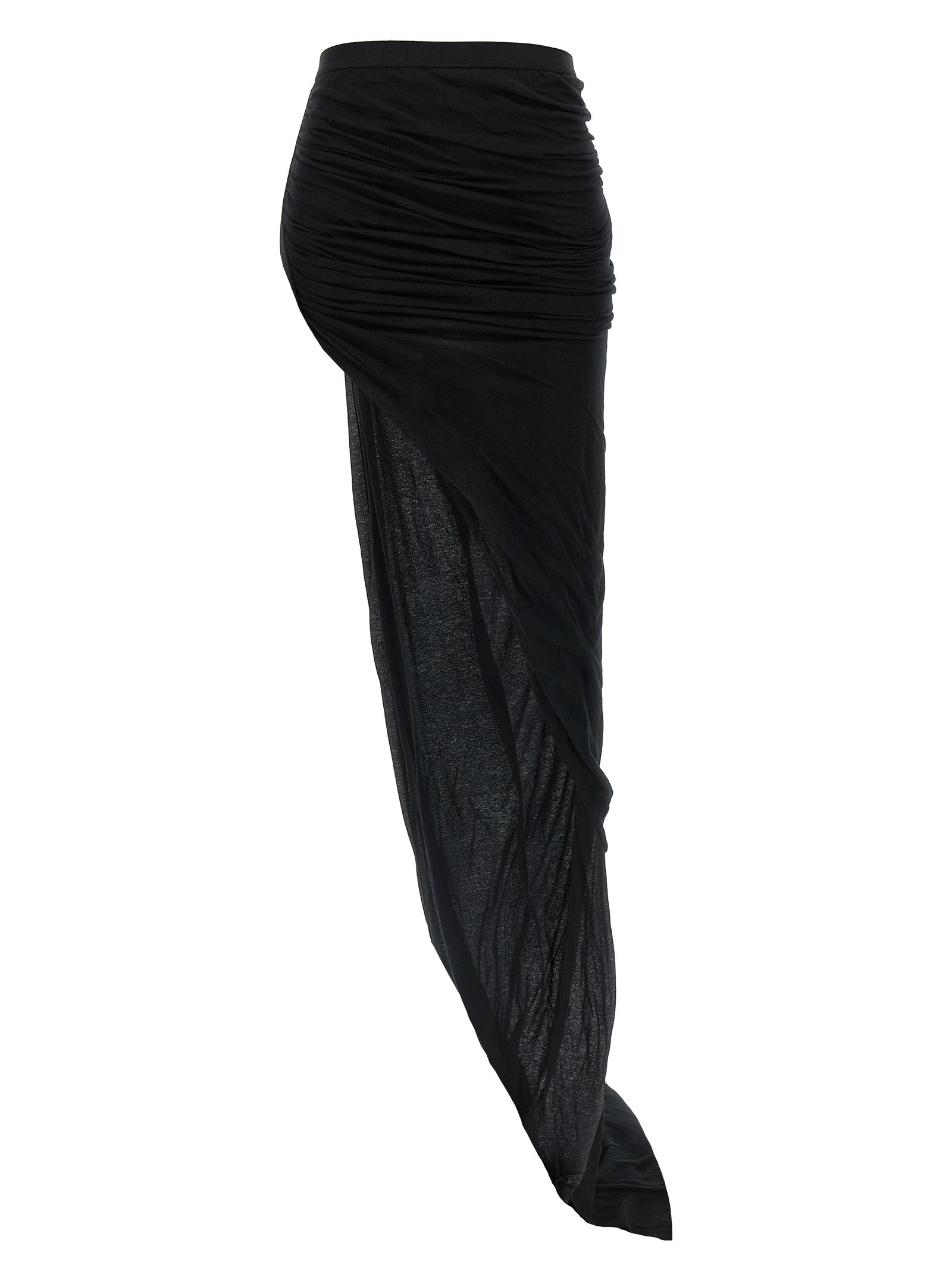 Rick Owens Black Cotton Mini Women's Skirt