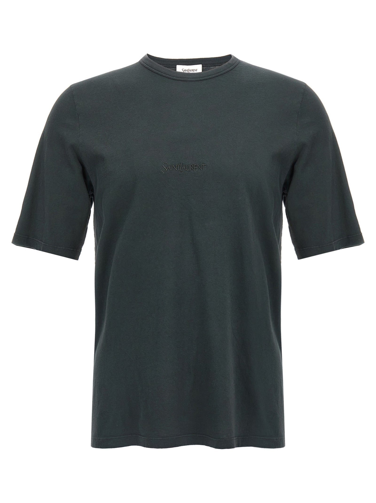 Saint Laurent Black Cotton Men's T-Shirt