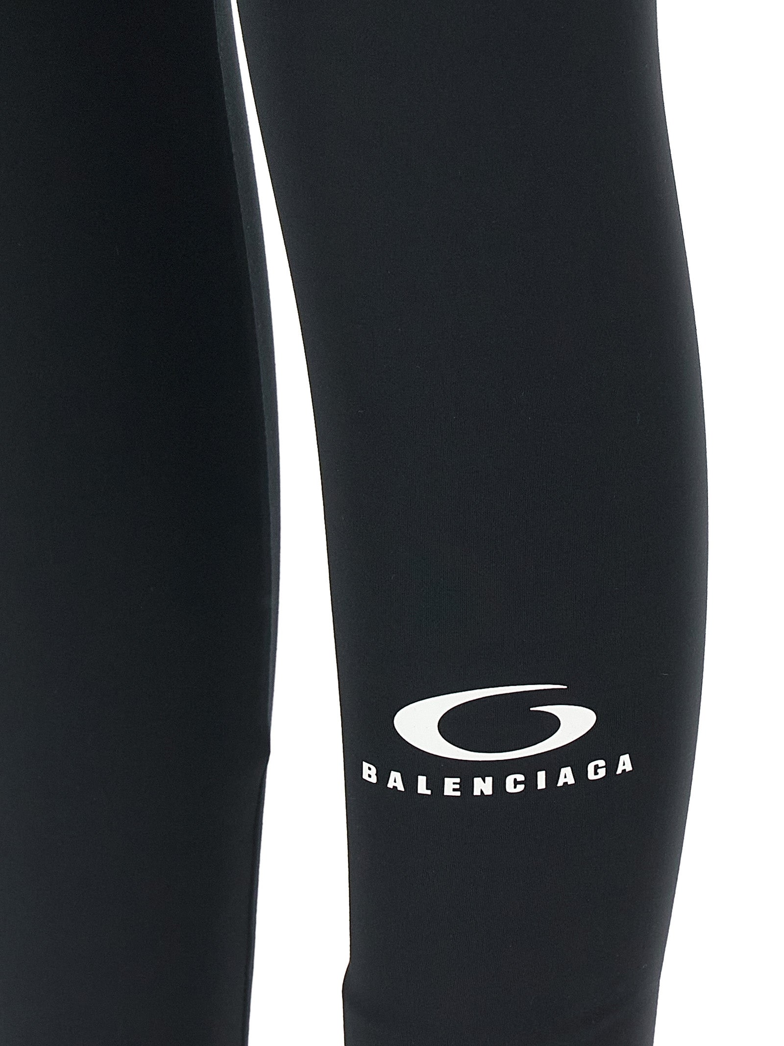 Balenciaga Black Polyester Men's Leggings