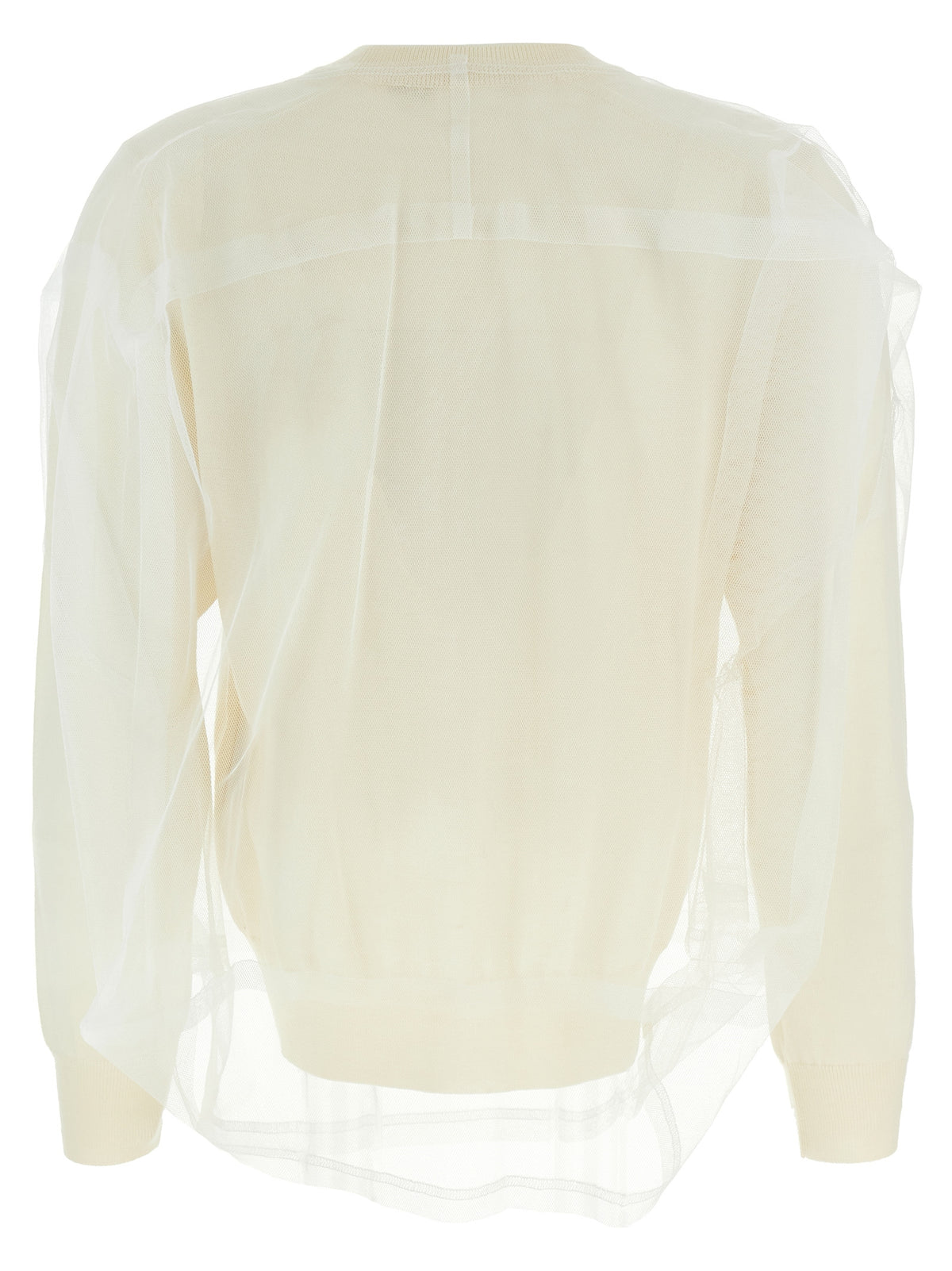 Comme Des Garçons White Wool Women's Cardigan