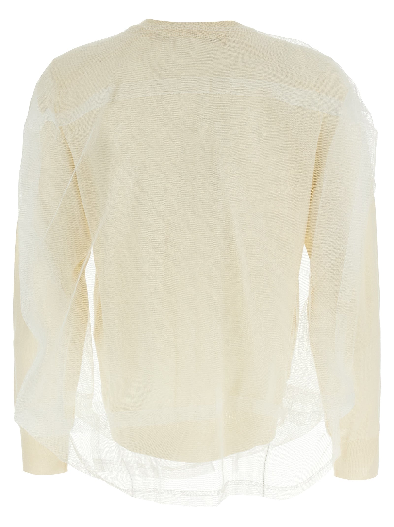 Comme Des Garçons White Wool Women's Cardigan