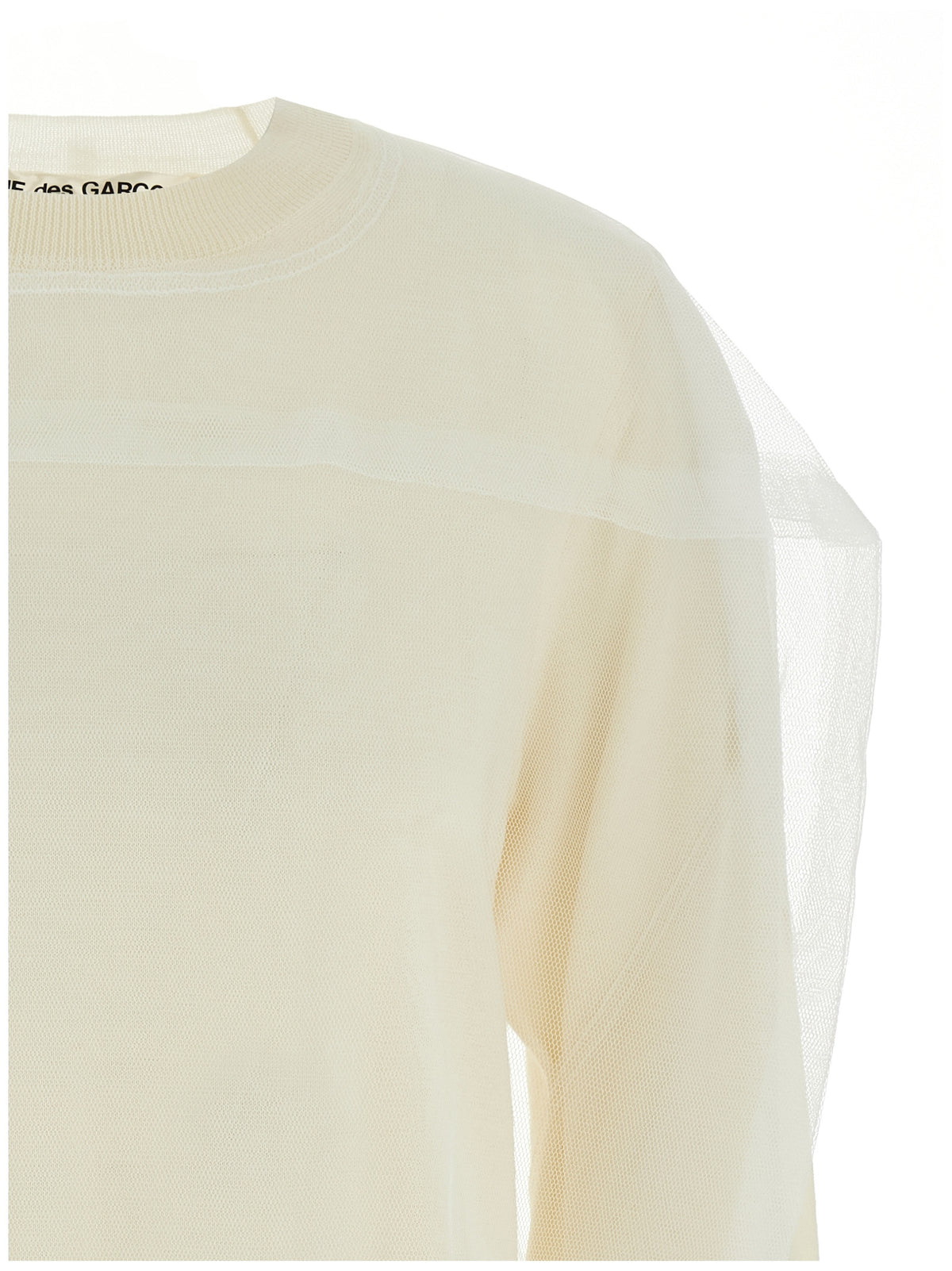 Comme Des Garçons White Wool Women's Cardigan