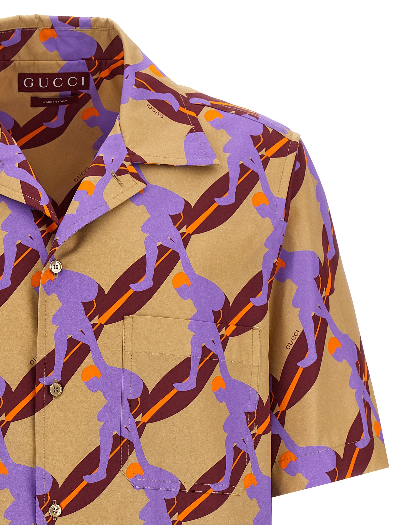 Gucci Multicolor Cotton Men's Blouse