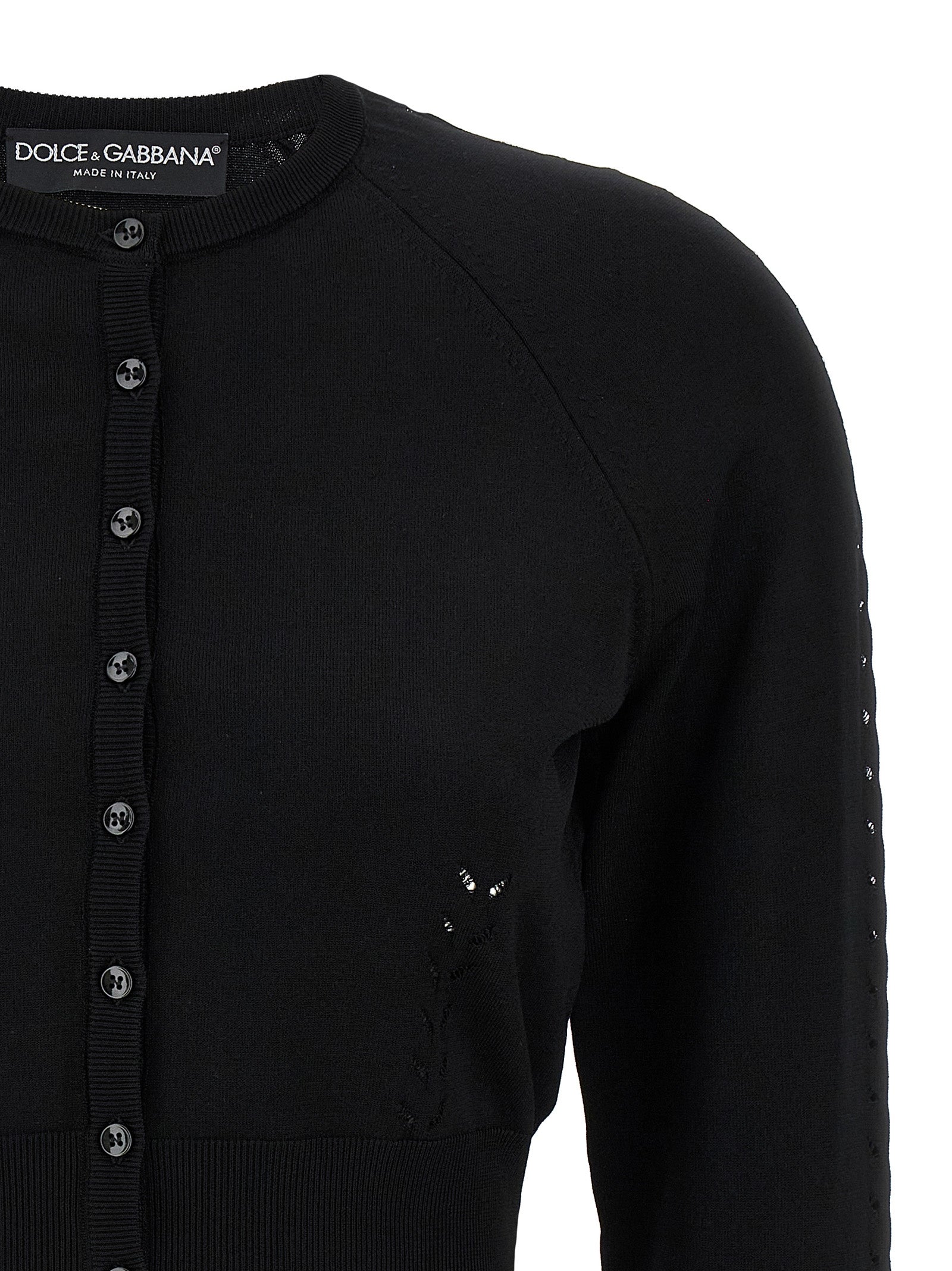 Dolce & Gabbana Black Viscose Women's Cardigan