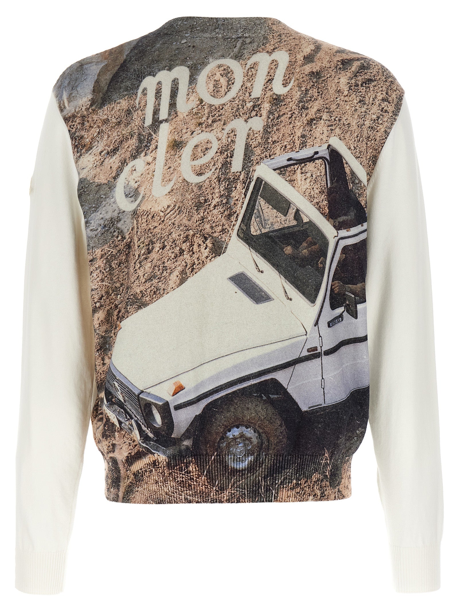 MONCLER GENIUS White Cotton Men's Cardigan
