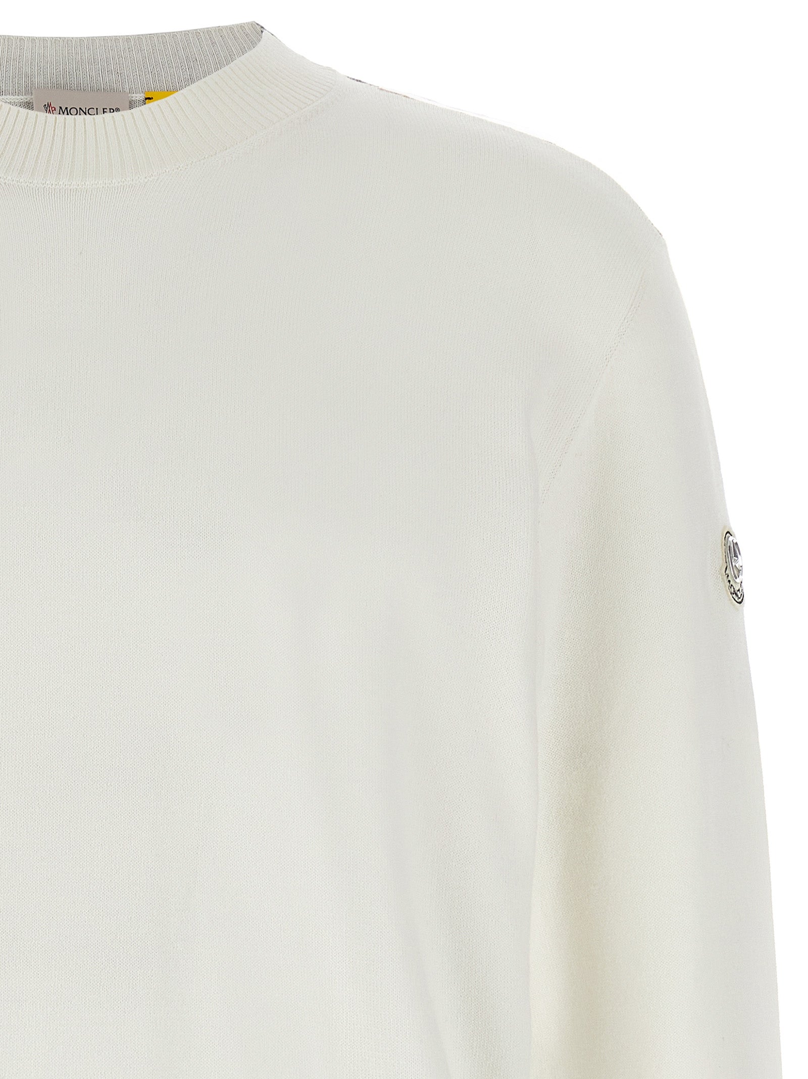 MONCLER GENIUS White Cotton Men's Cardigan