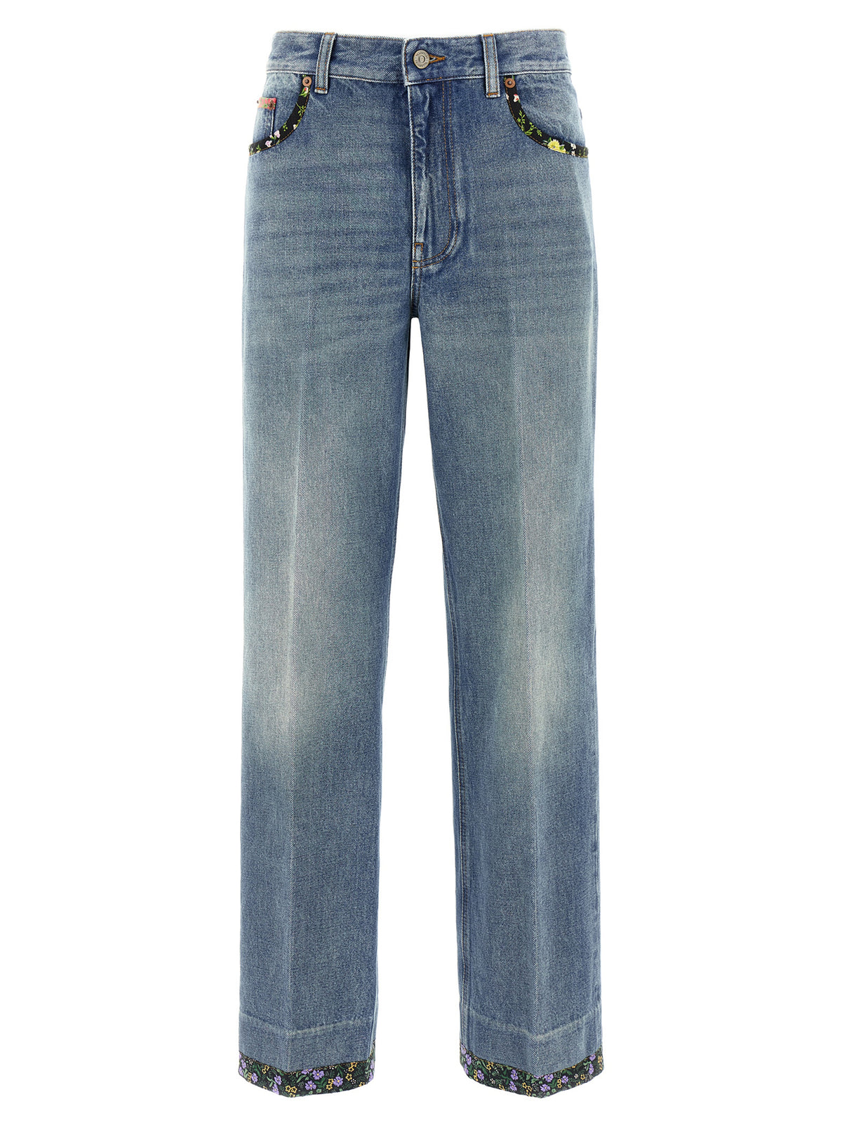 Valentino Garavani Blue Cotton Jeans Women's Denim
