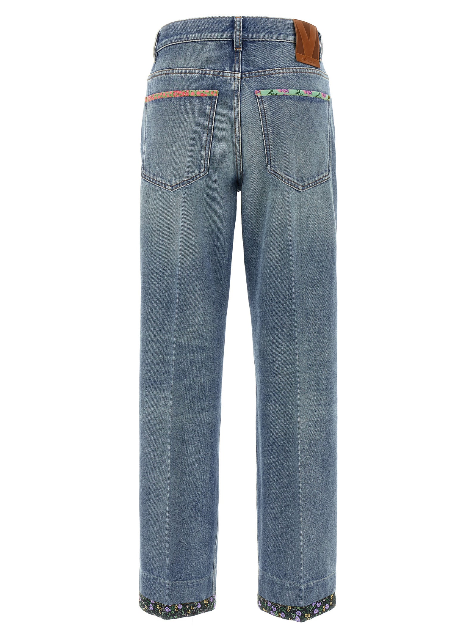 Valentino Garavani Blue Cotton Jeans Women's Denim