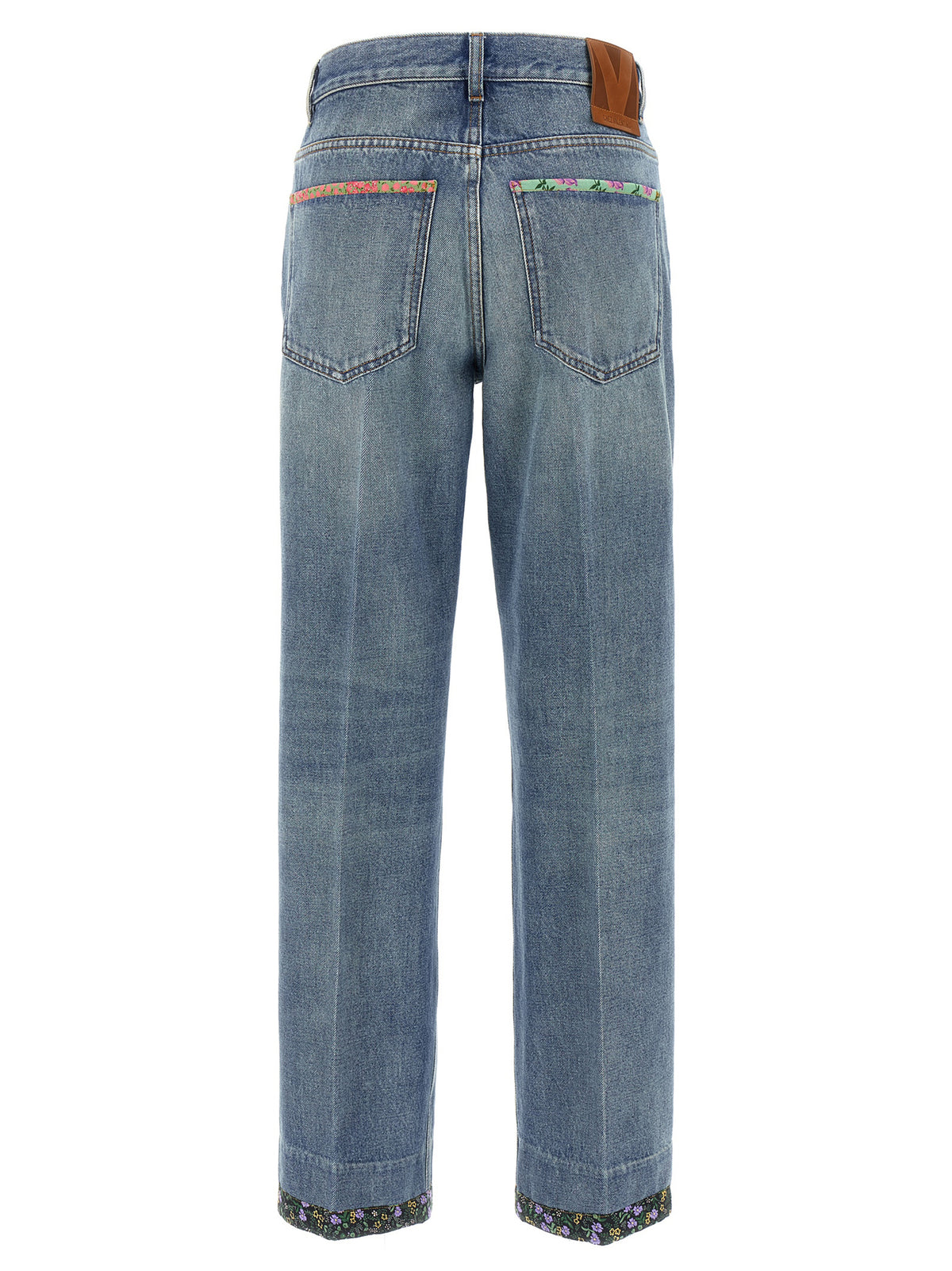 Valentino Garavani Blue Cotton Jeans Women's Denim