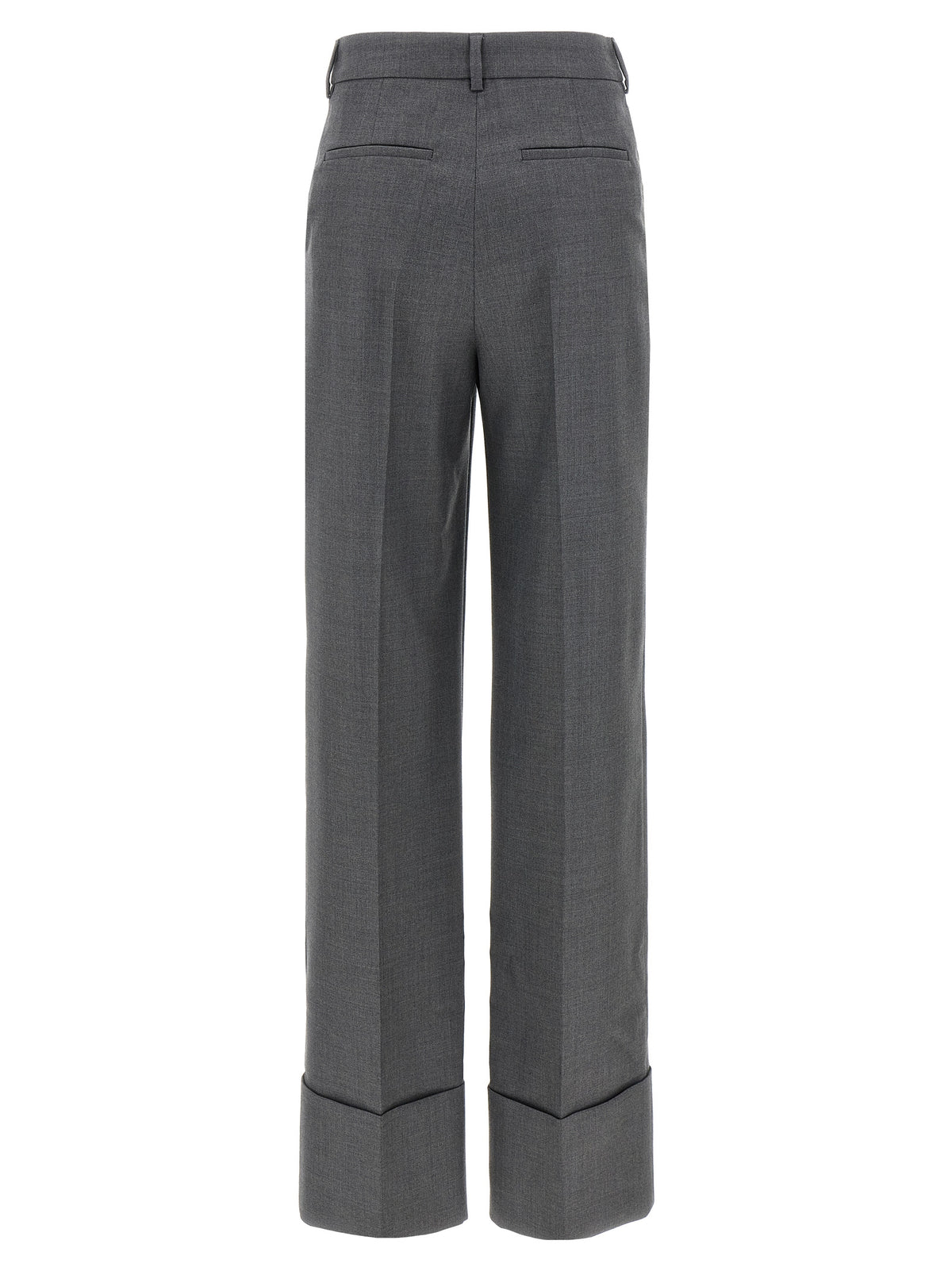 Valentino Garavani Gray Virgin Wool Dress Women's Pants