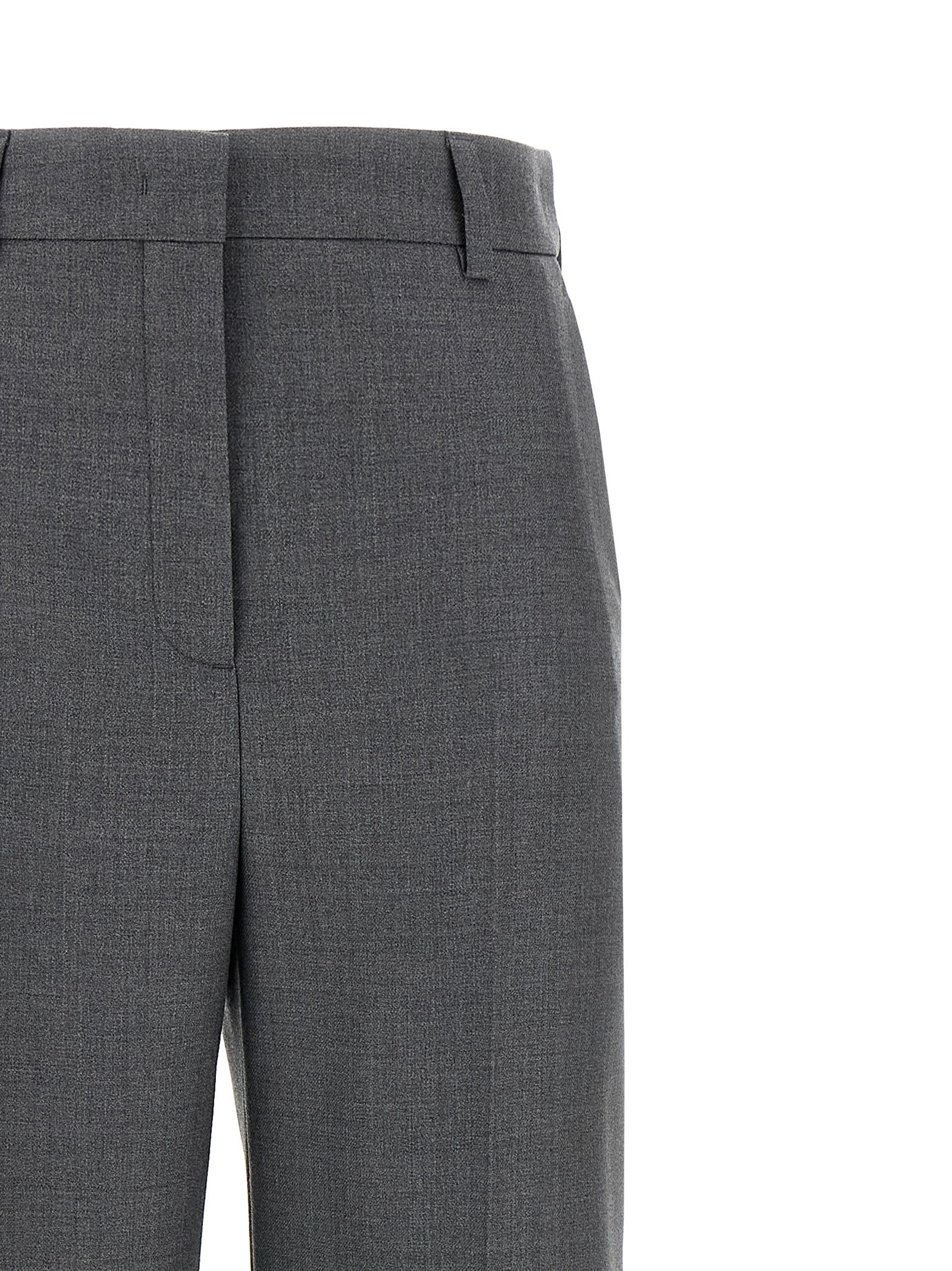 Valentino Garavani Gray Virgin Wool Dress Women's Pants