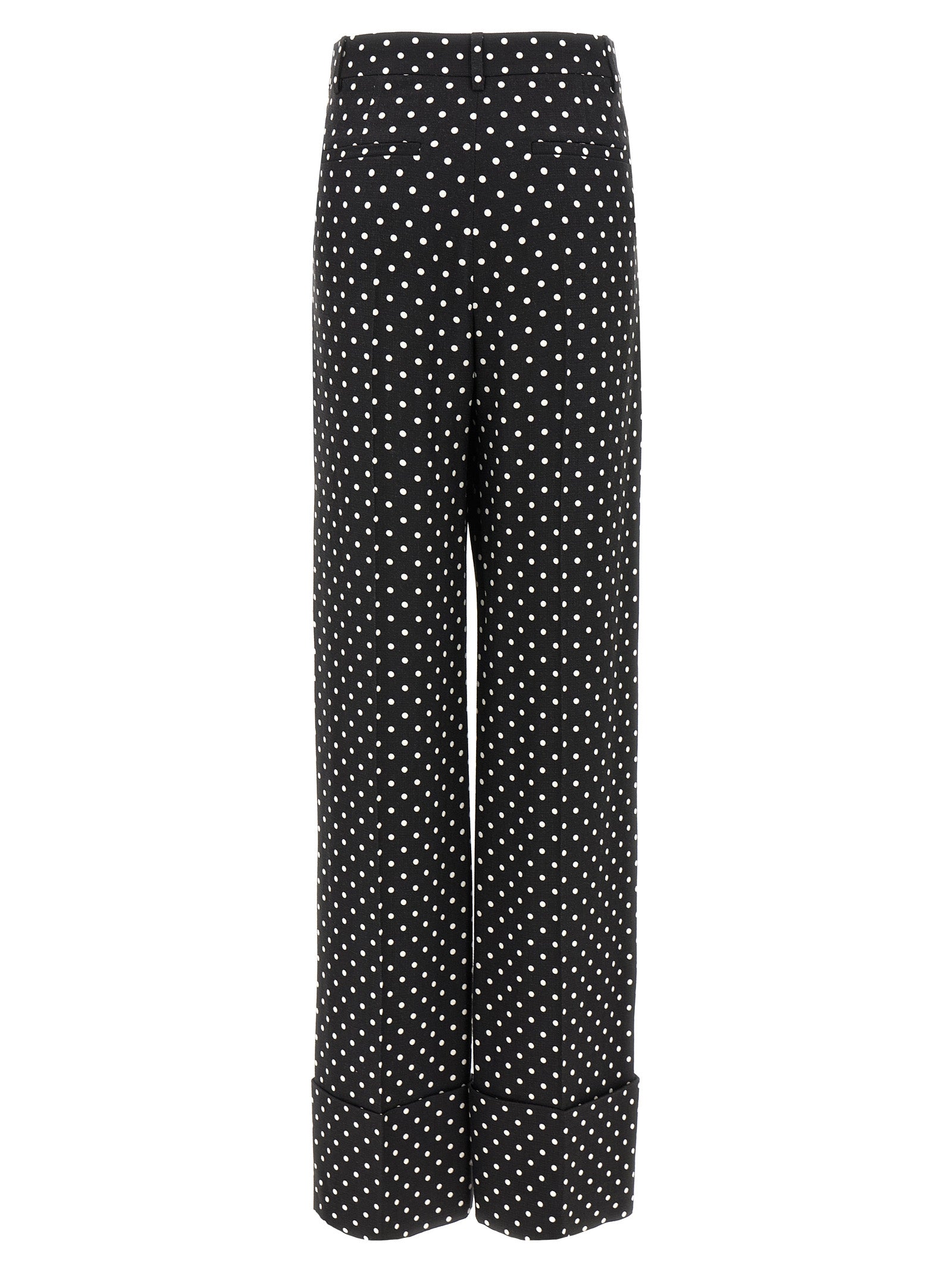 Valentino Garavani Bicolor Viscose Casual Women's Pants
