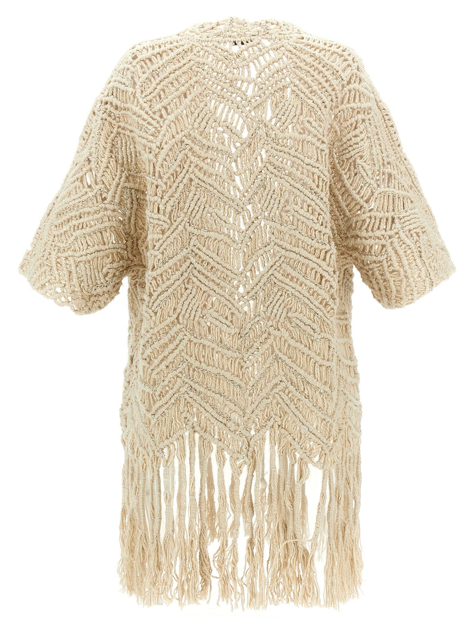 Brunello Cucinelli Beige Silk Women's Cardigan