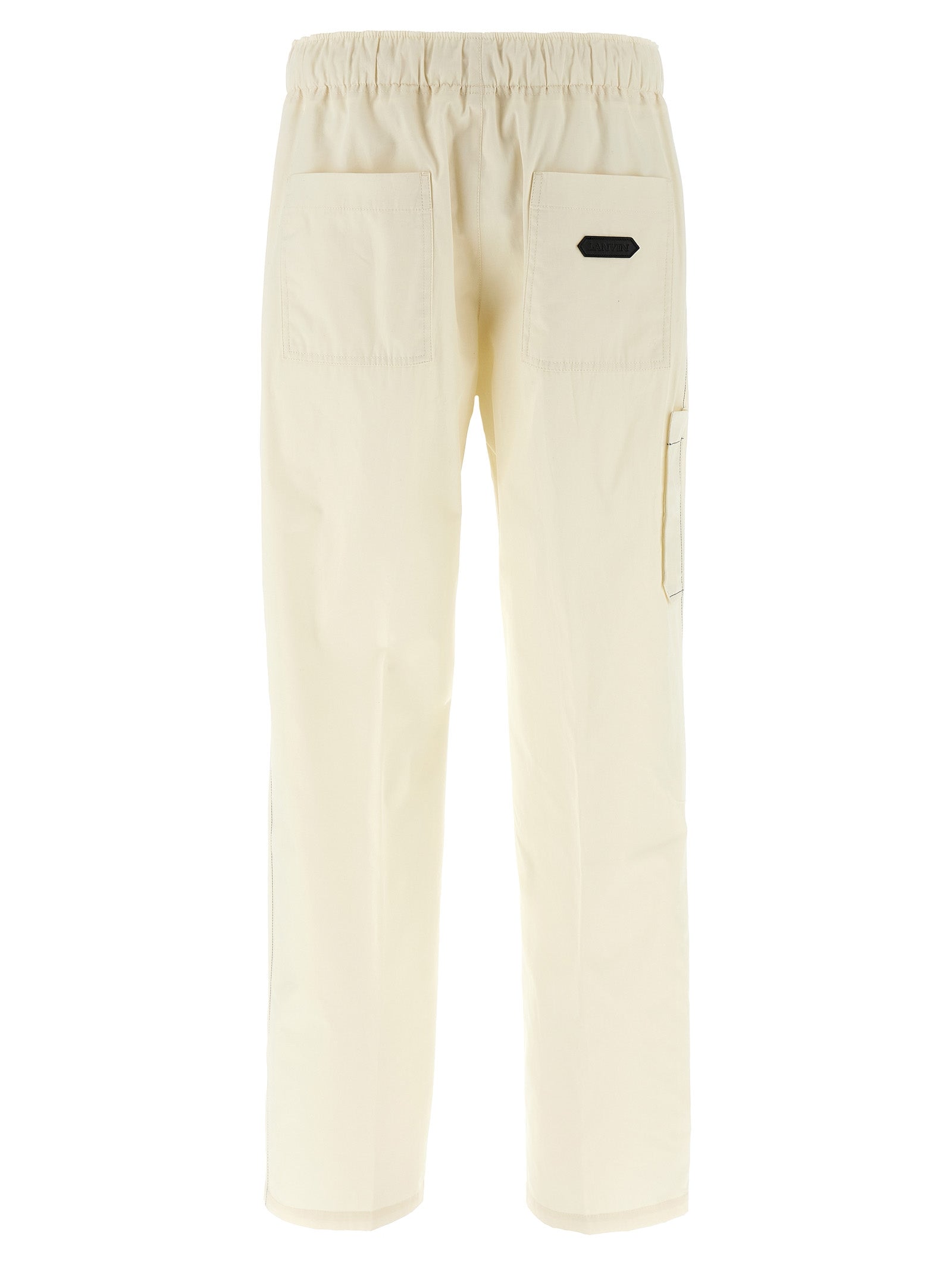 Lanvin White Cotton Casual Men's Pants