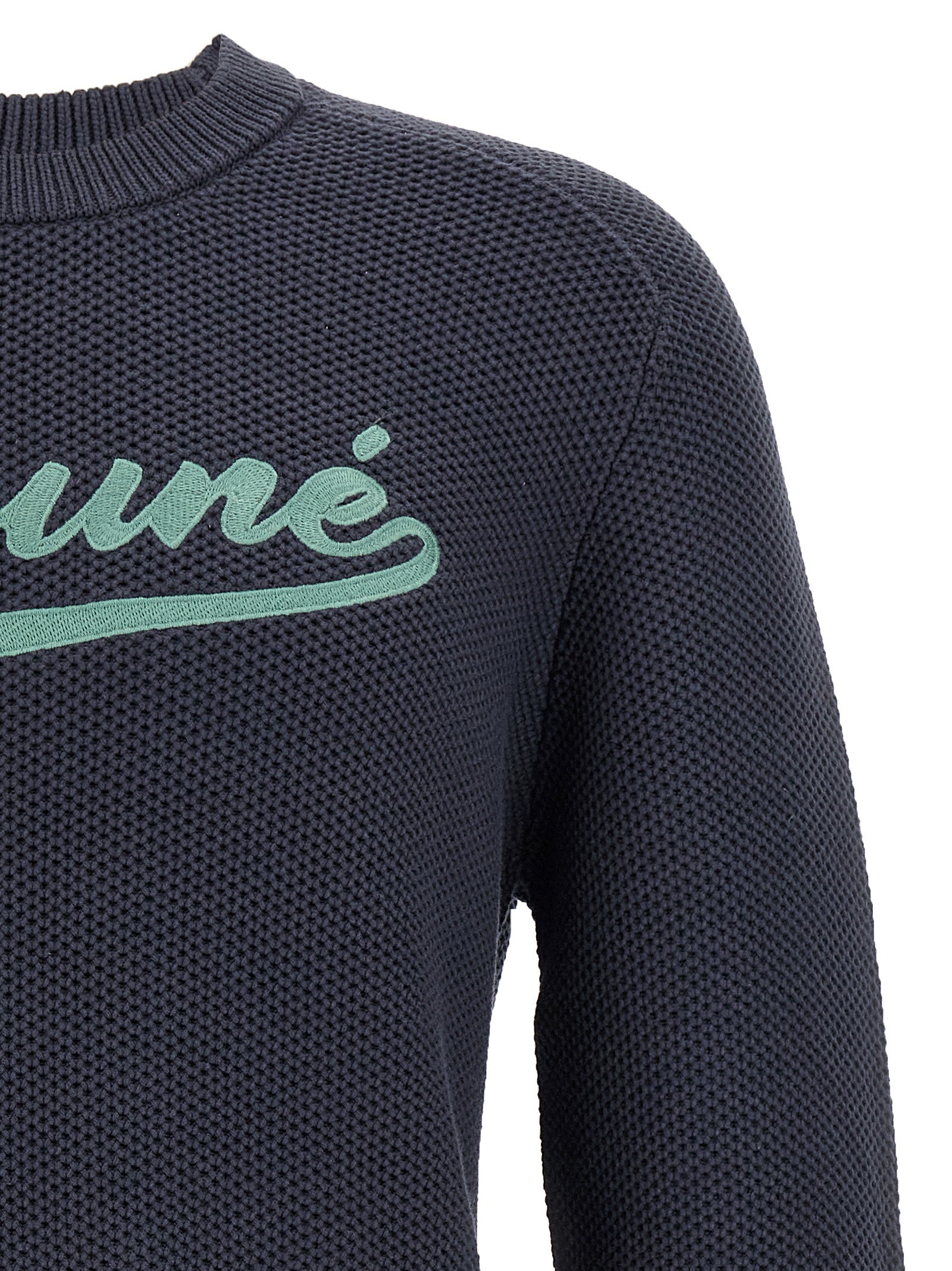 Maison Kitsuné Gray Cotton Men's Cardigan