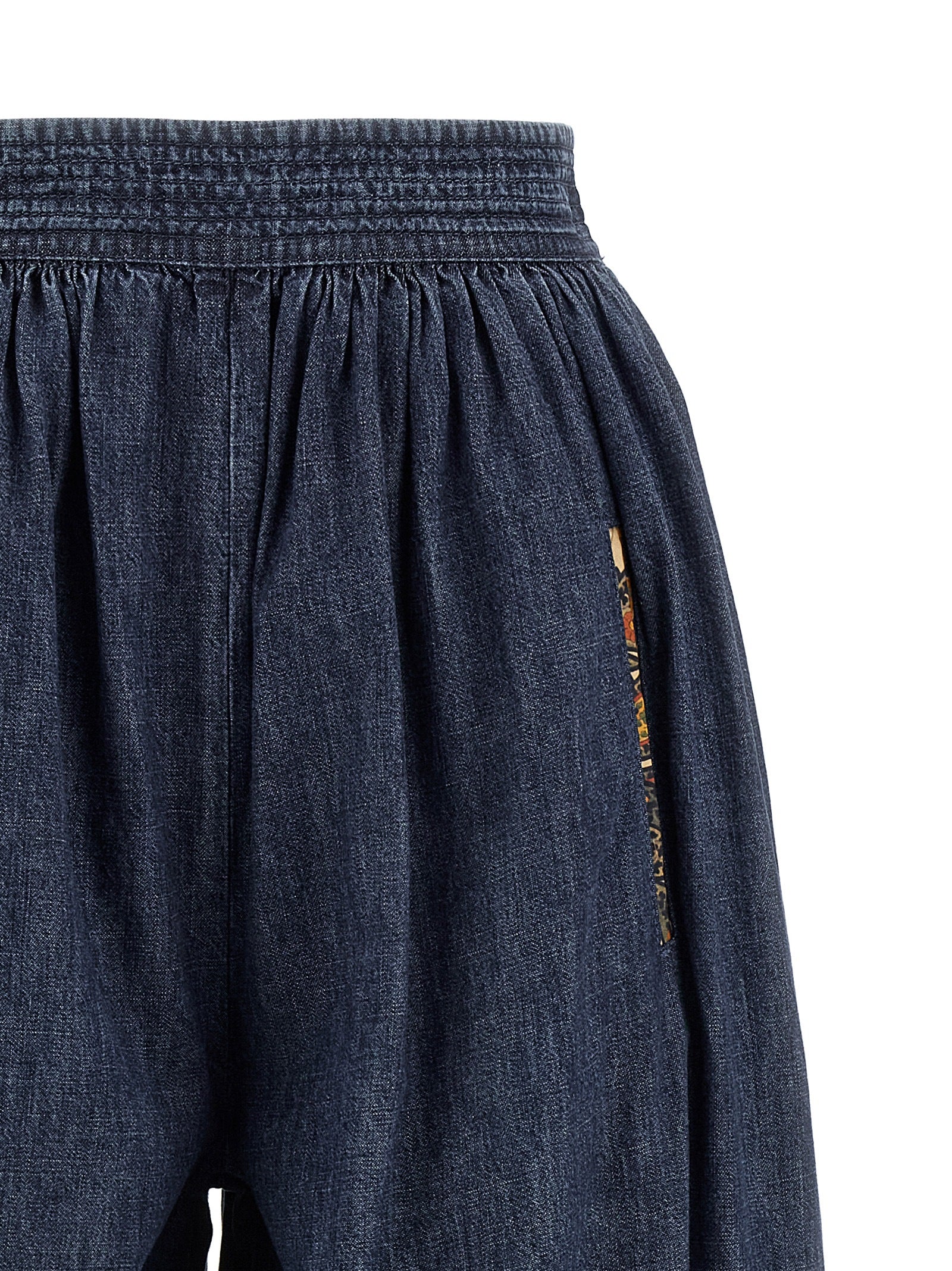Valentino Garavani Blue Cotton Women's Pants