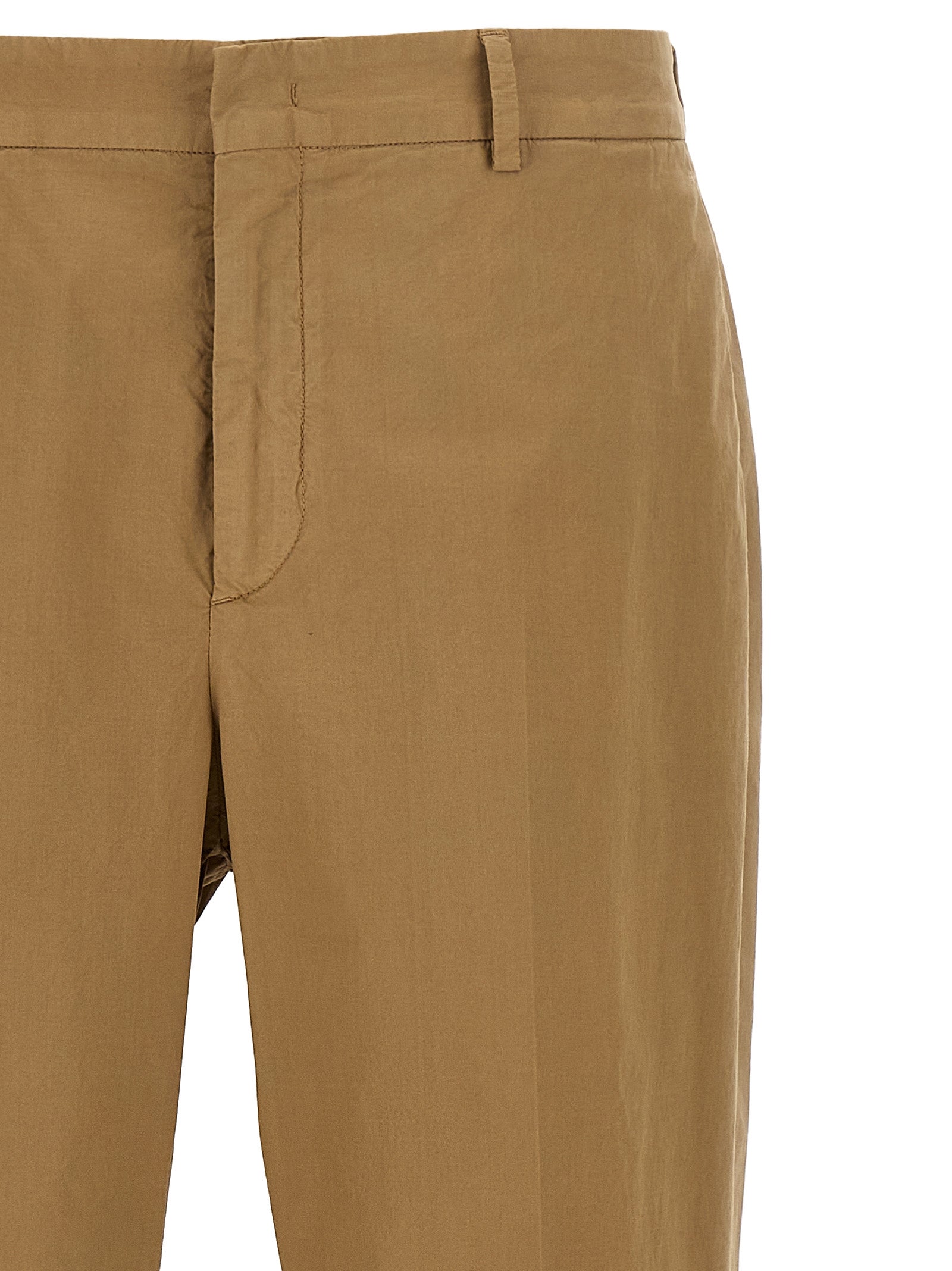 CELLAR DOOR Beige Cotton Casual Men's Pants