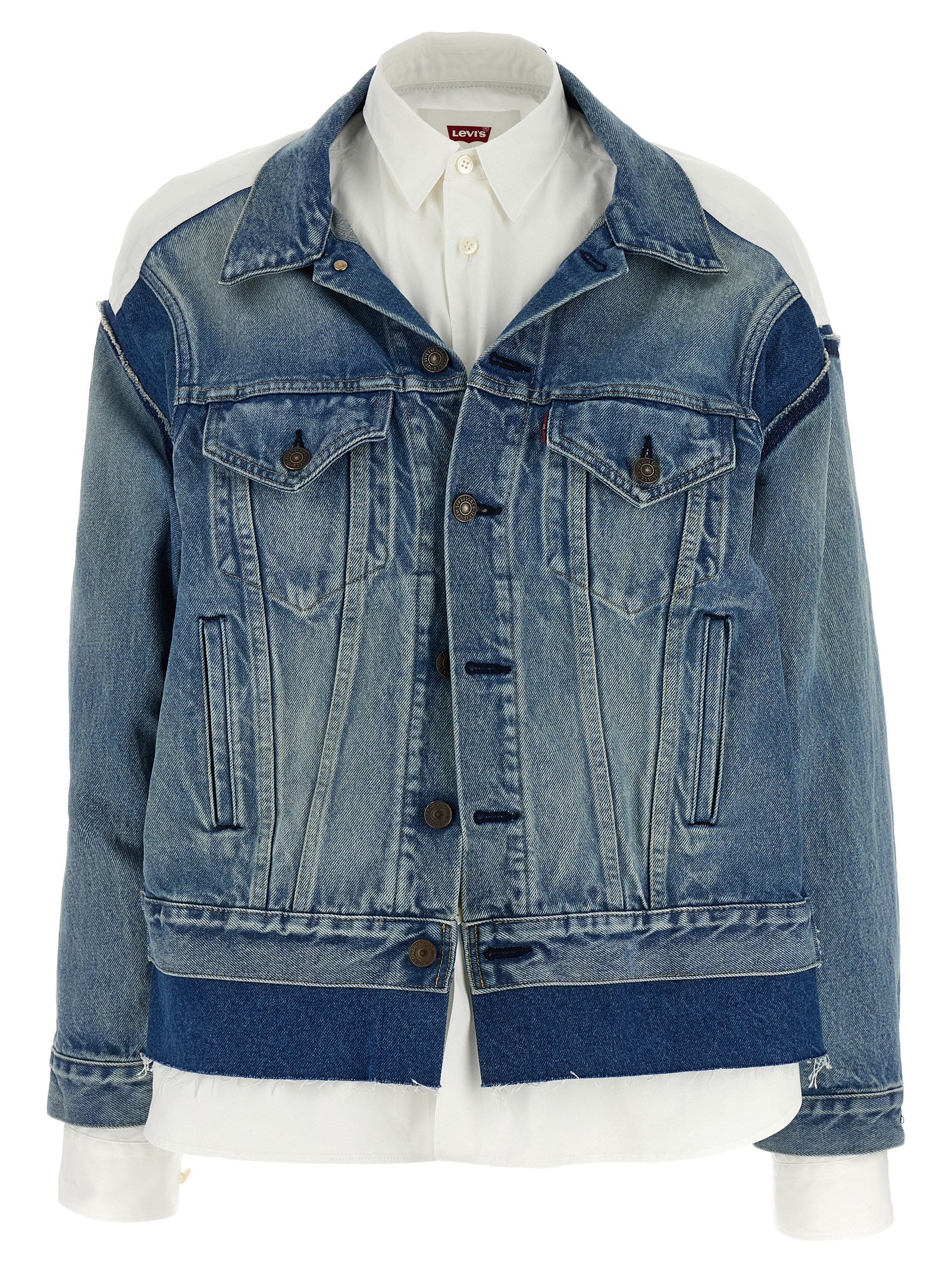 Junya Watanabe Multicolor Cotton Denim Women's Jacket