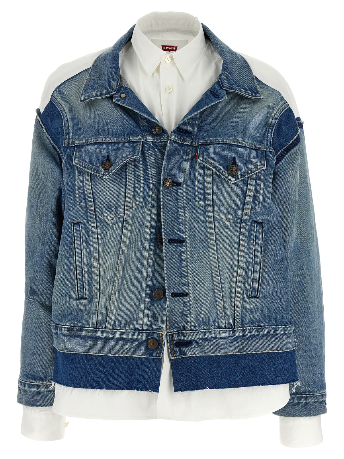 Junya Watanabe Multicolor Cotton Denim Women's Jacket