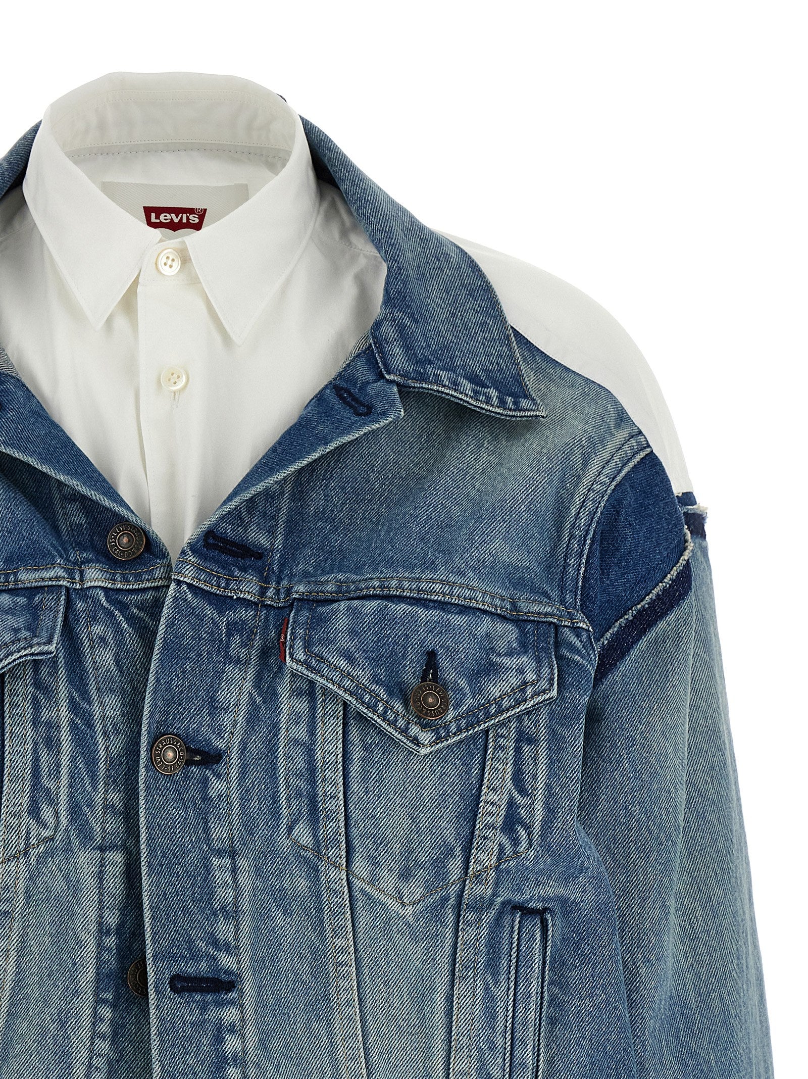 Junya Watanabe Multicolor Cotton Denim Women's Jacket