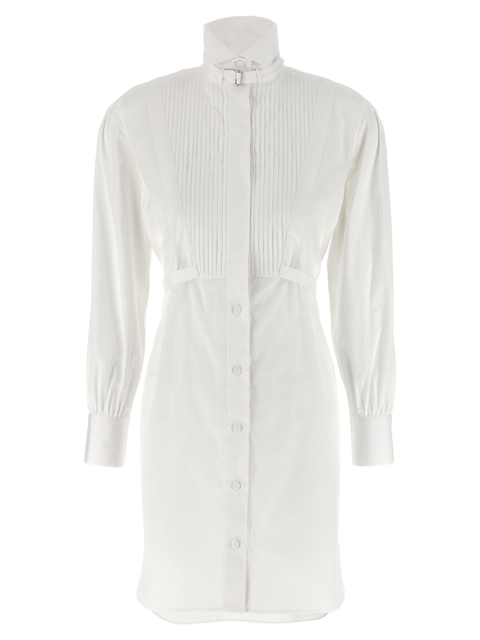 Alexander McQueen White Cotton Midi Women's Dress
