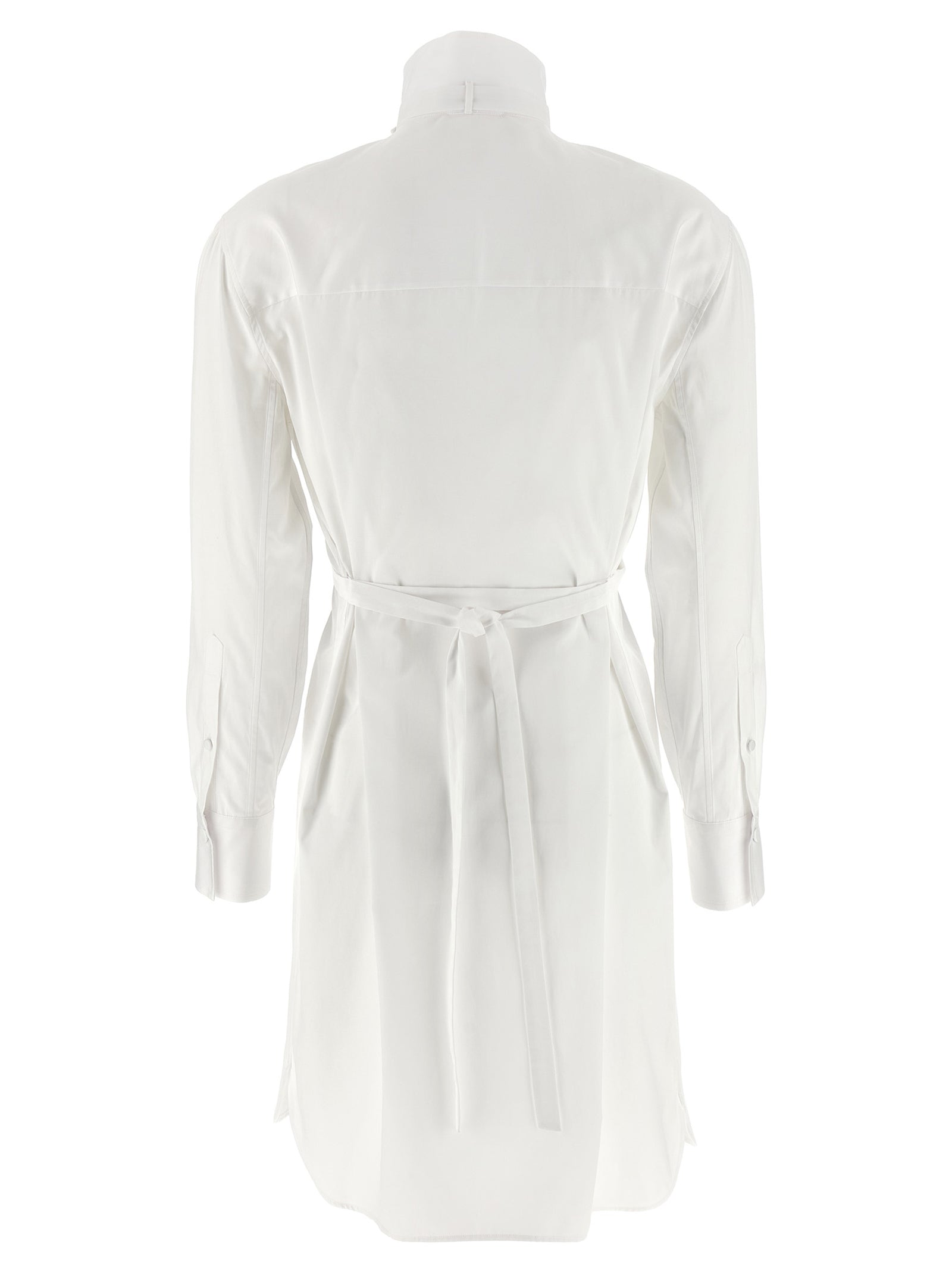 Alexander McQueen White Cotton Midi Women's Dress