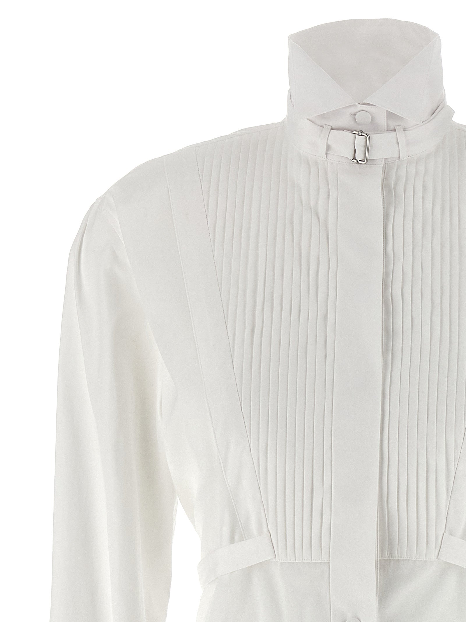 Alexander McQueen White Cotton Midi Women's Dress