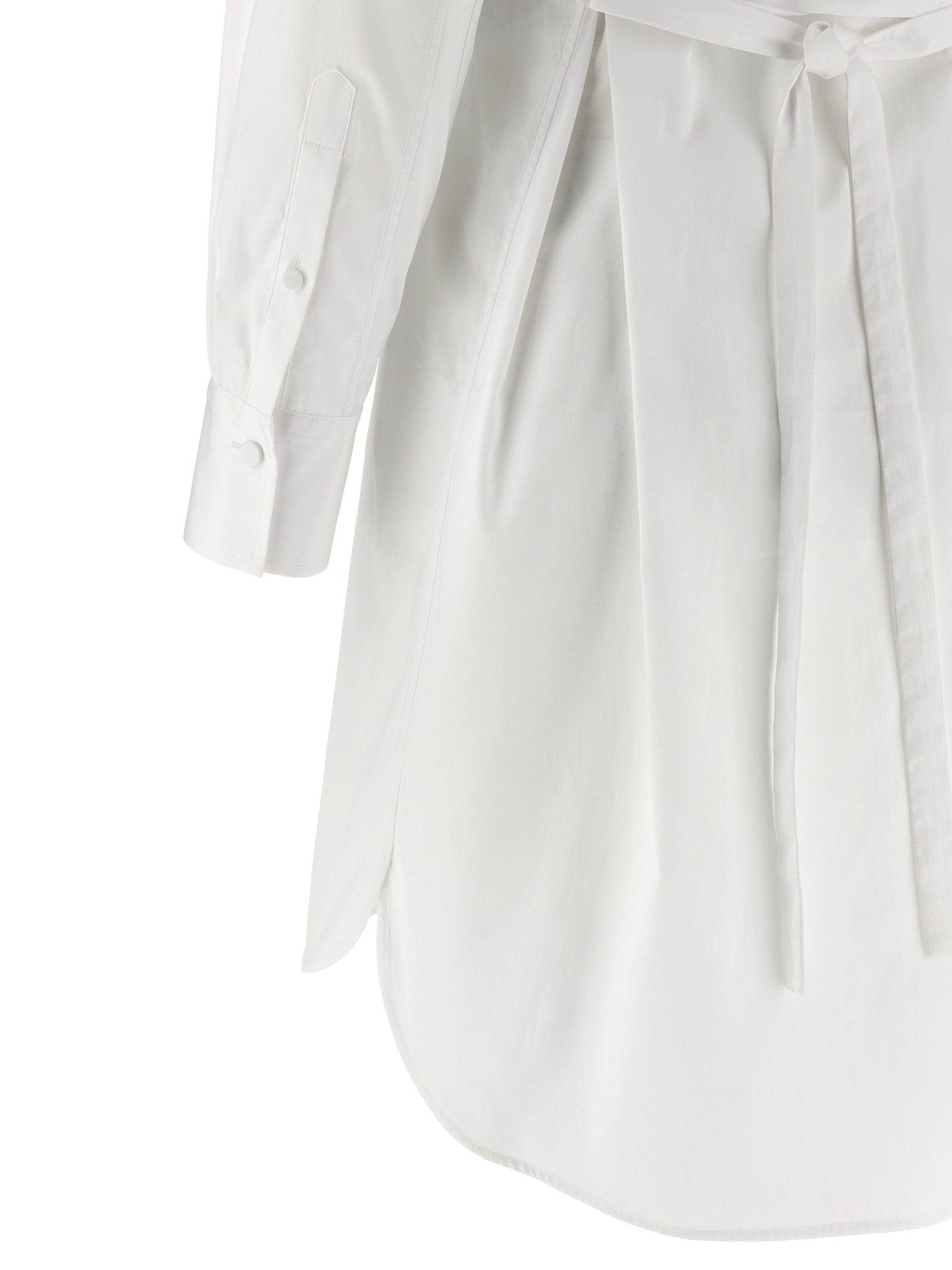 Alexander McQueen White Cotton Midi Women's Dress