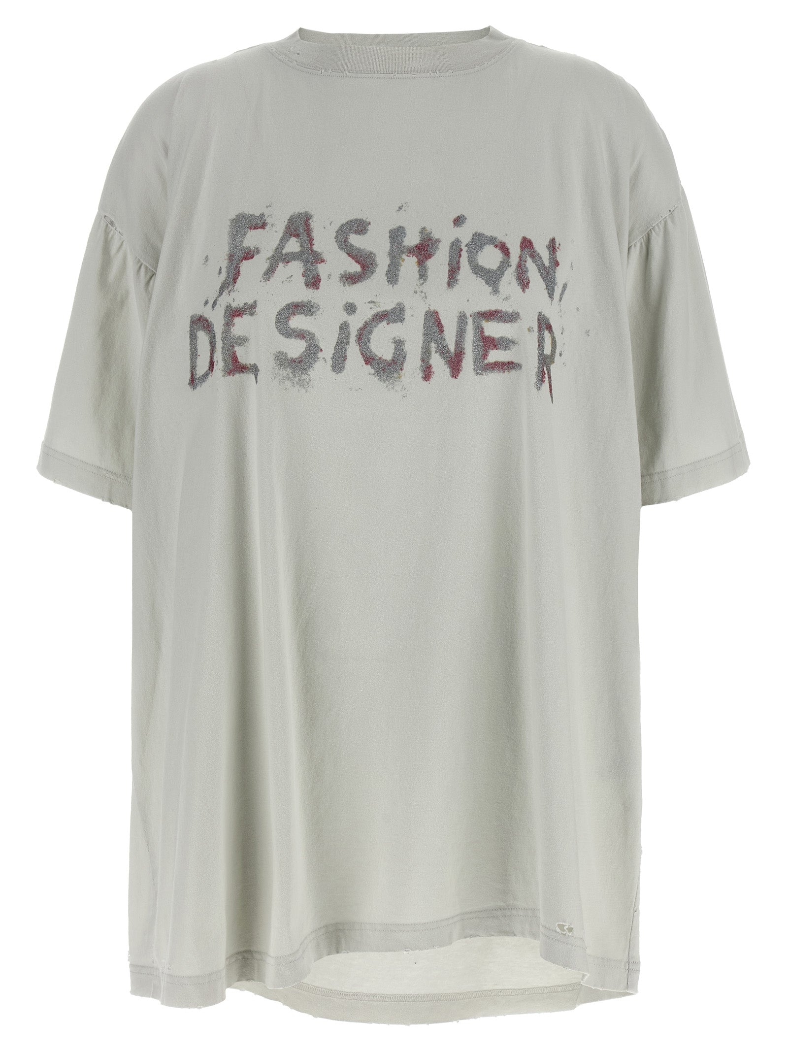 Balenciaga Gray Cotton Women's T-Shirt