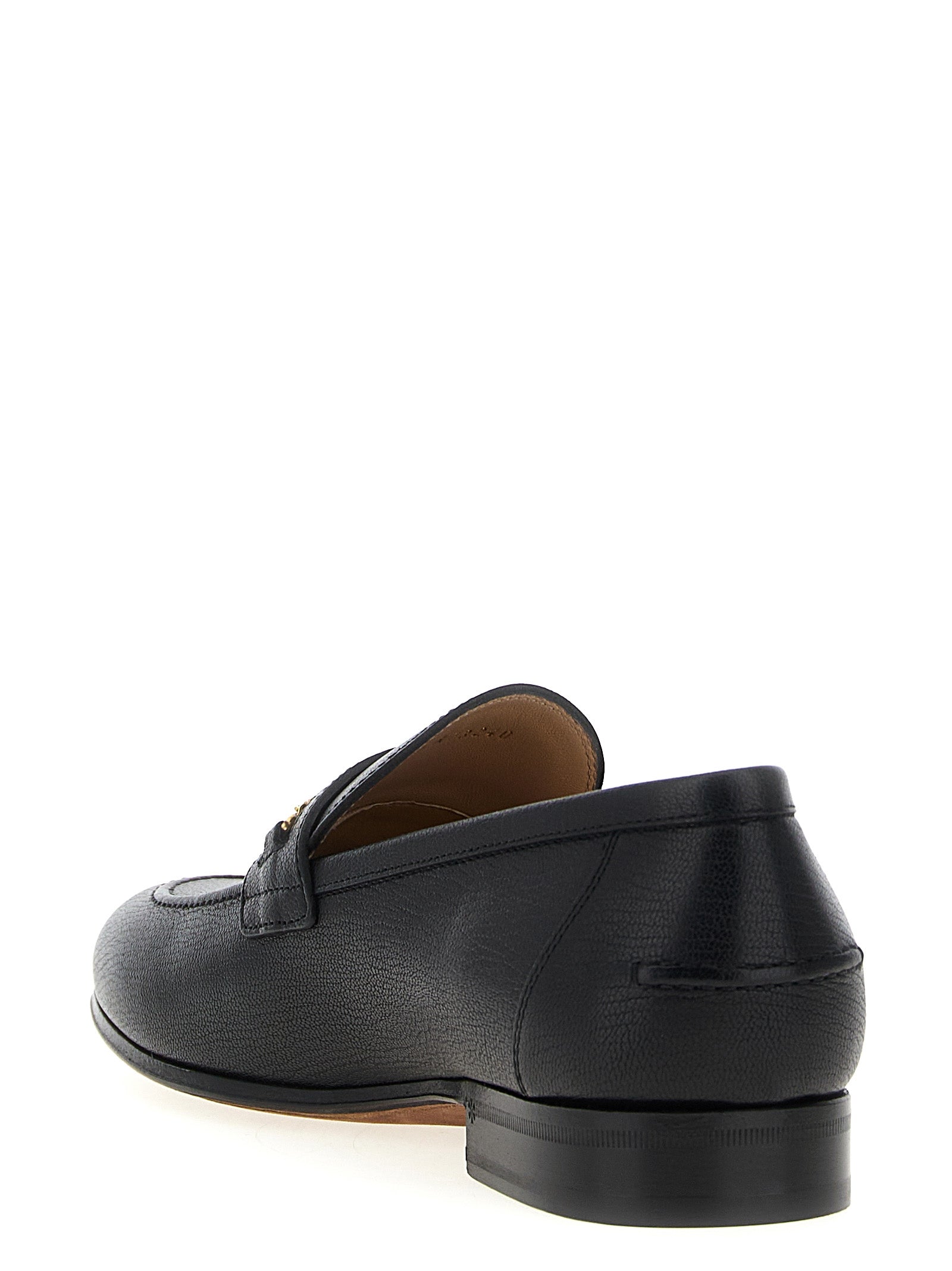 Valentino Garavani Black Goatskin Slip-On Men's Loafers