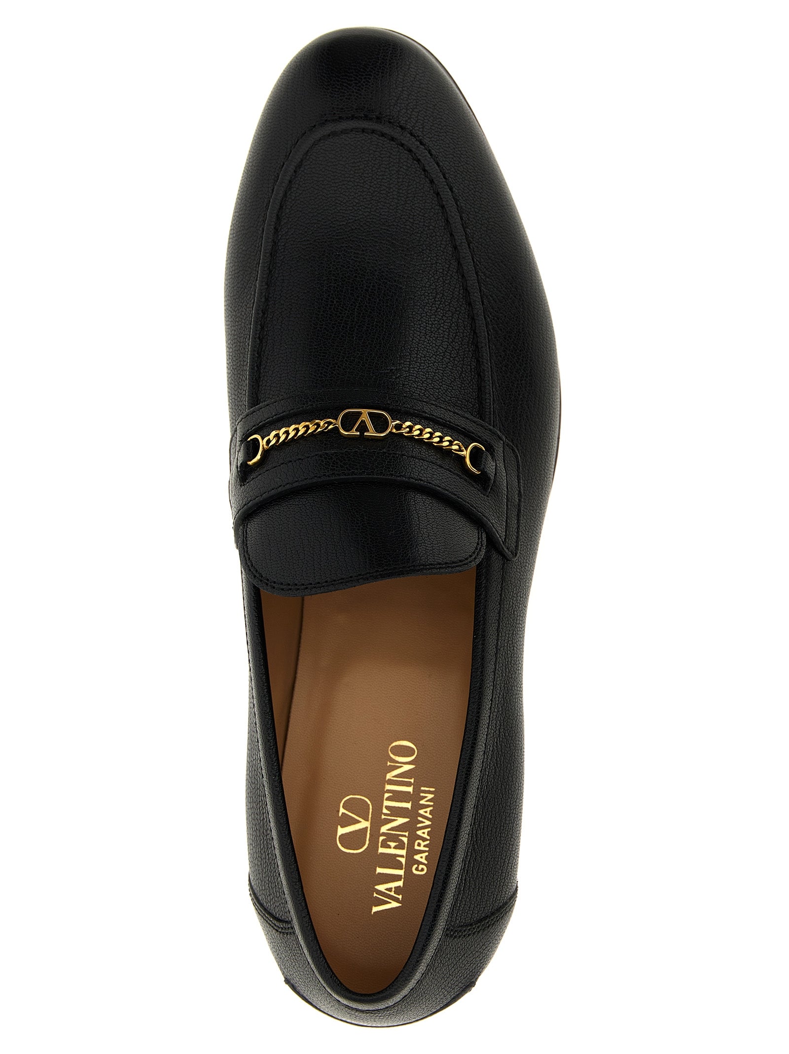 Valentino Garavani Black Goatskin Slip-On Men's Loafers