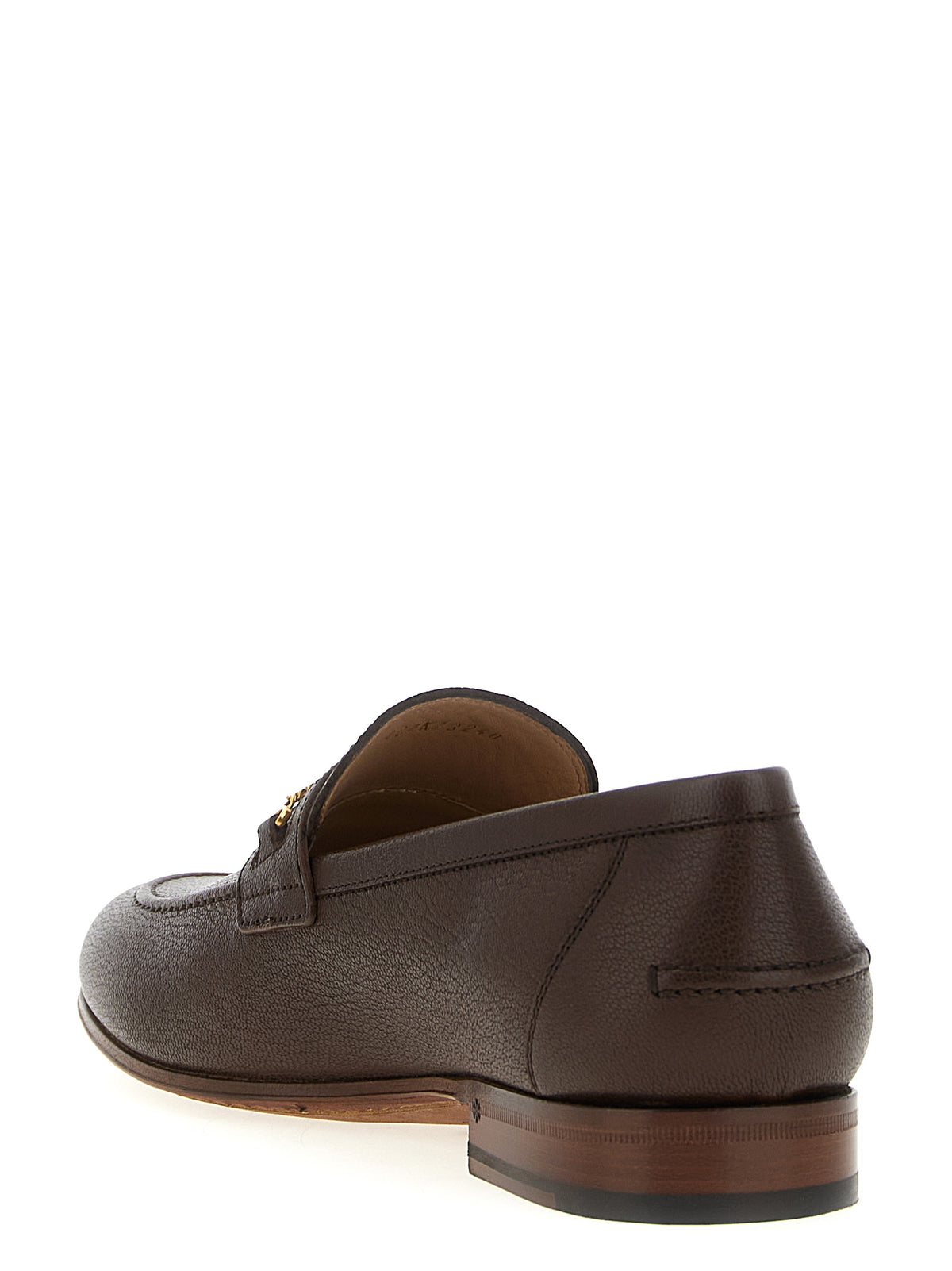 Valentino Garavani Brown Goatskin Slip-On Men's Loafers
