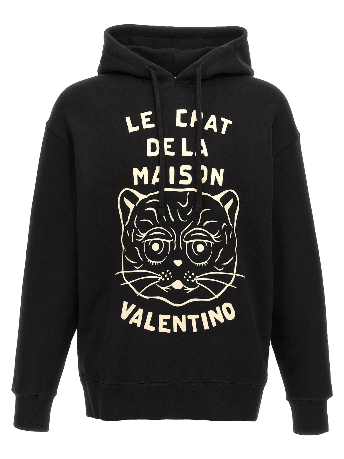 Valentino Garavani Black Cotton Men's Sweatshirt