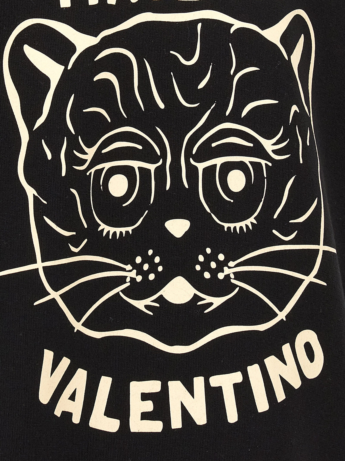 Valentino Garavani Black Cotton Men's Sweatshirt